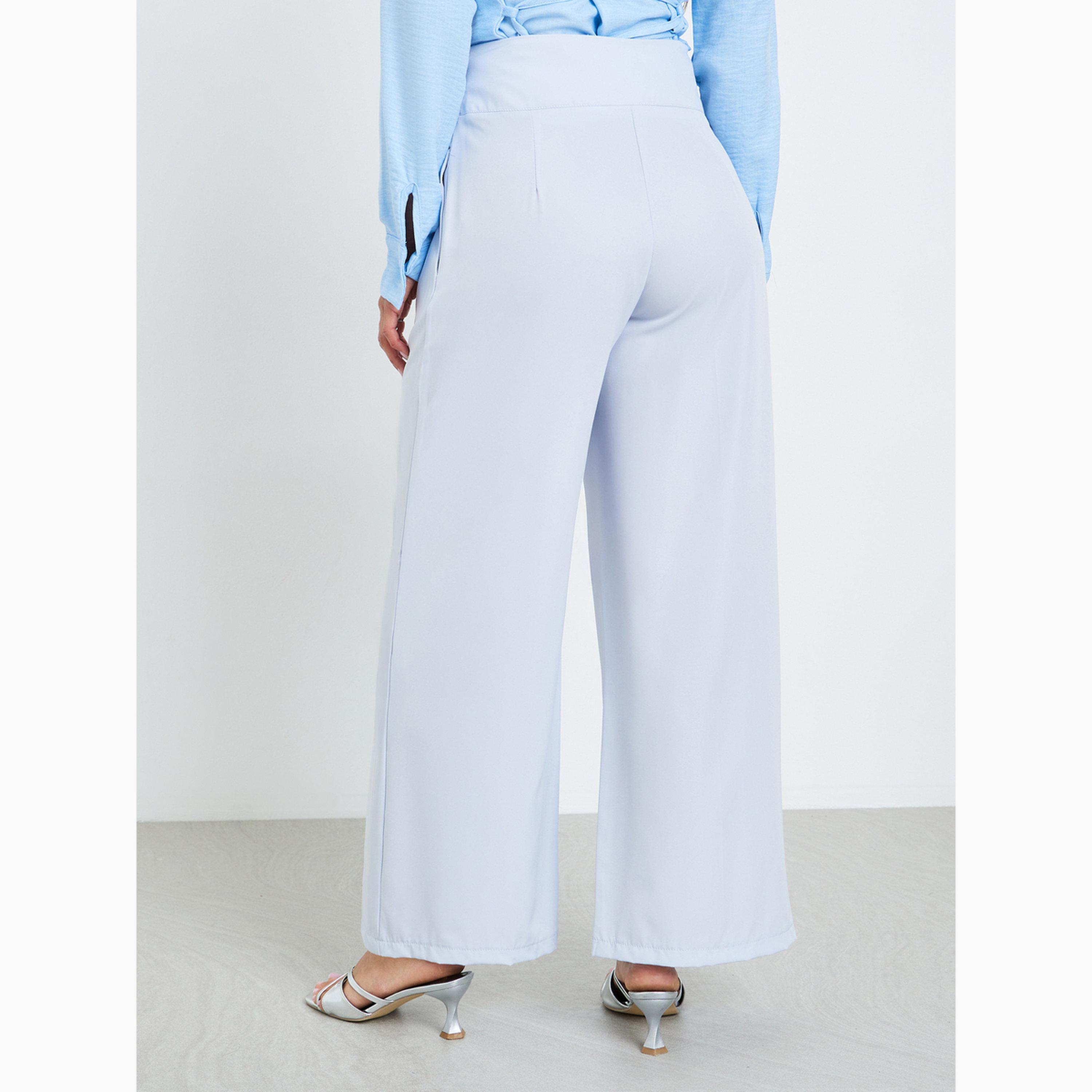 بنطال سادة بأرجل واسعة-women-clothing-bottoms-joggers-image-4