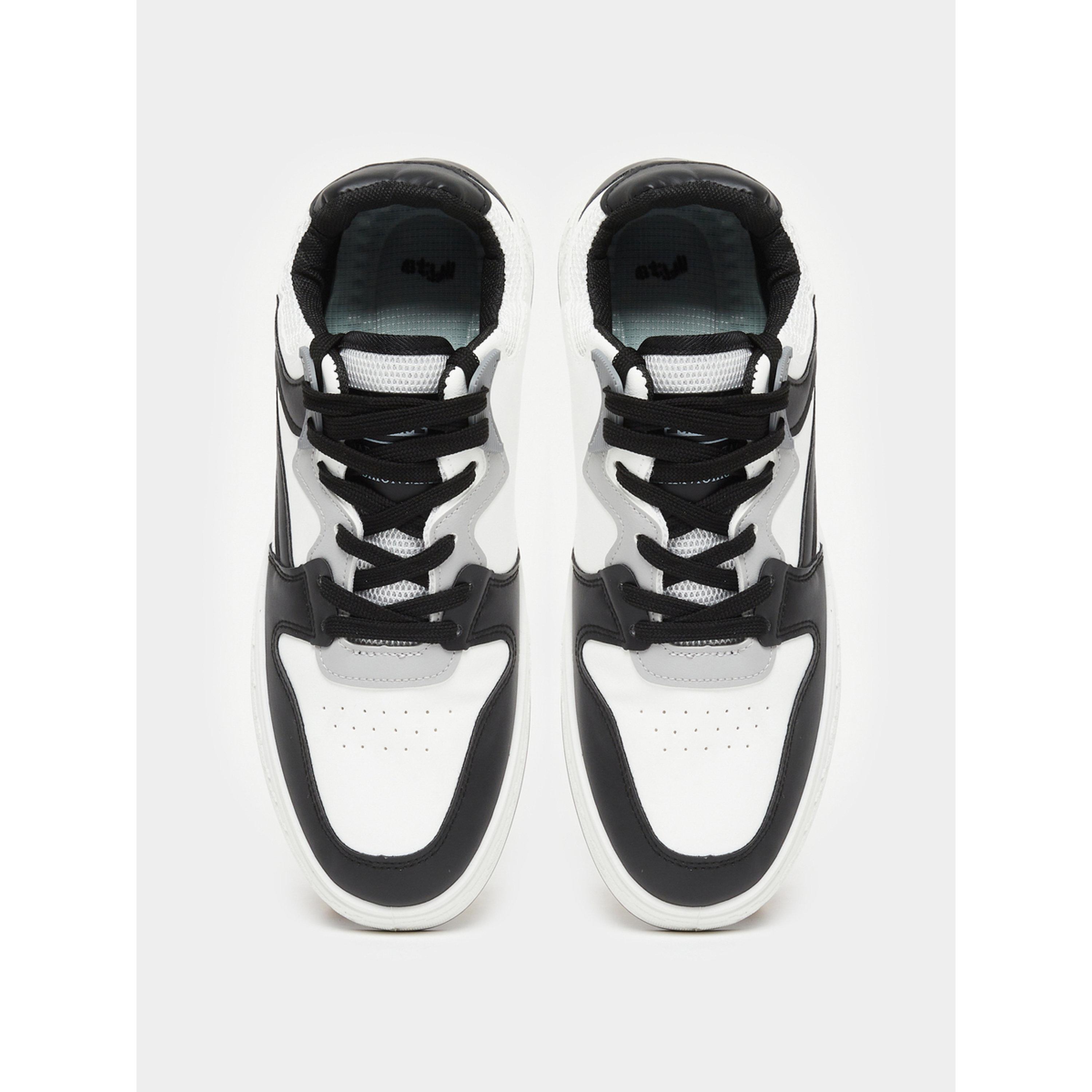 Styli Men Black Contrast Paneled Sneakers-men-shoes-sneakers-image-3