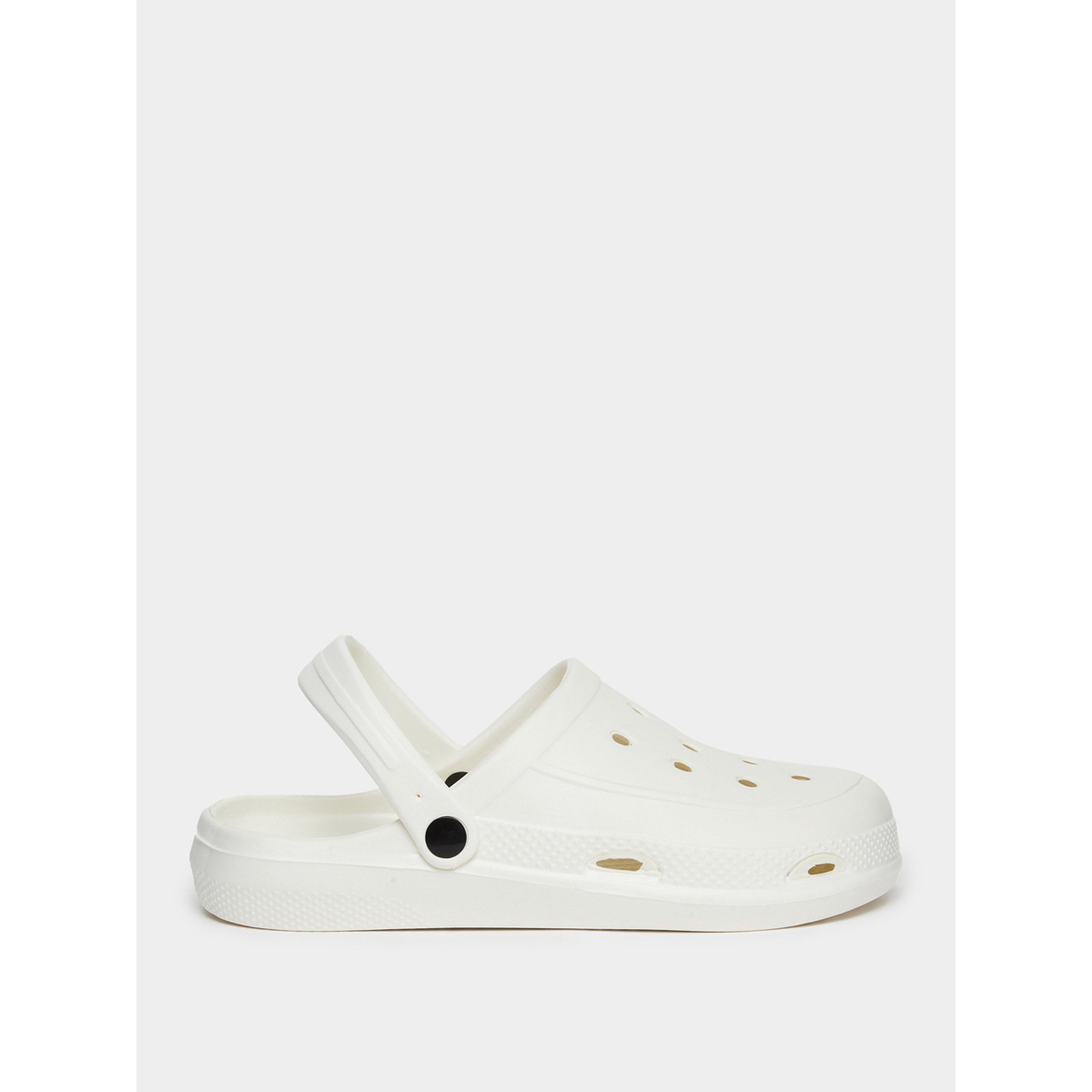Styli Men White Slip-On Clogs-men-shoes-sandals-image-2