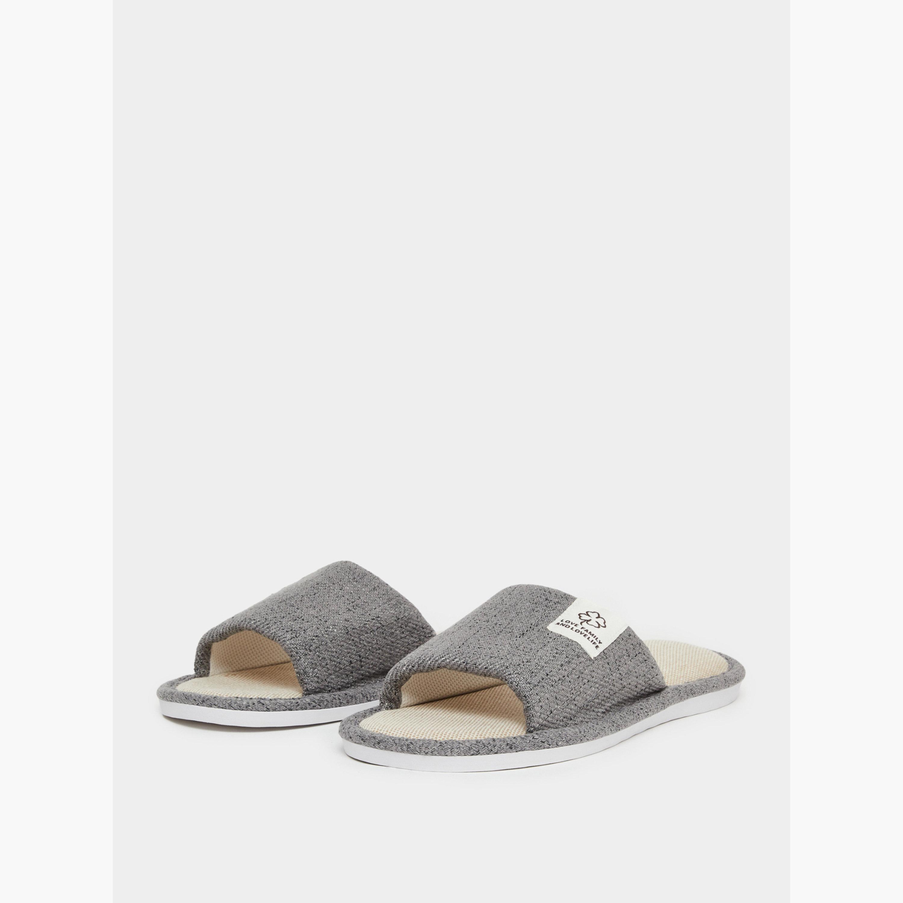 Styli Men Grey Bedroom Slippers-men-shoes-flipflopsandslides-image-1