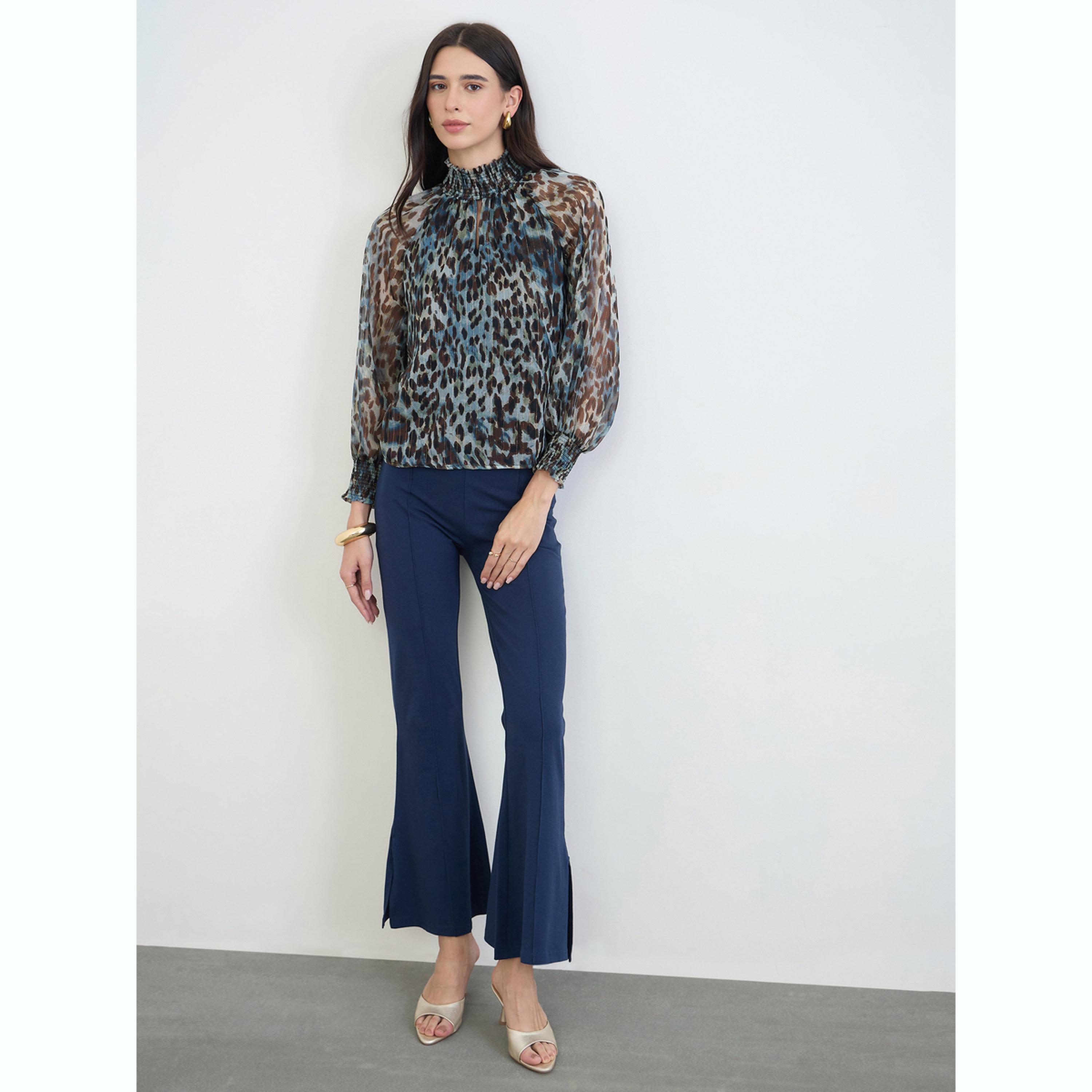 بلوزة شفافة لوريكس بنقشة حيوان-women-clothing-shirtsandblouses-blouses-image-2