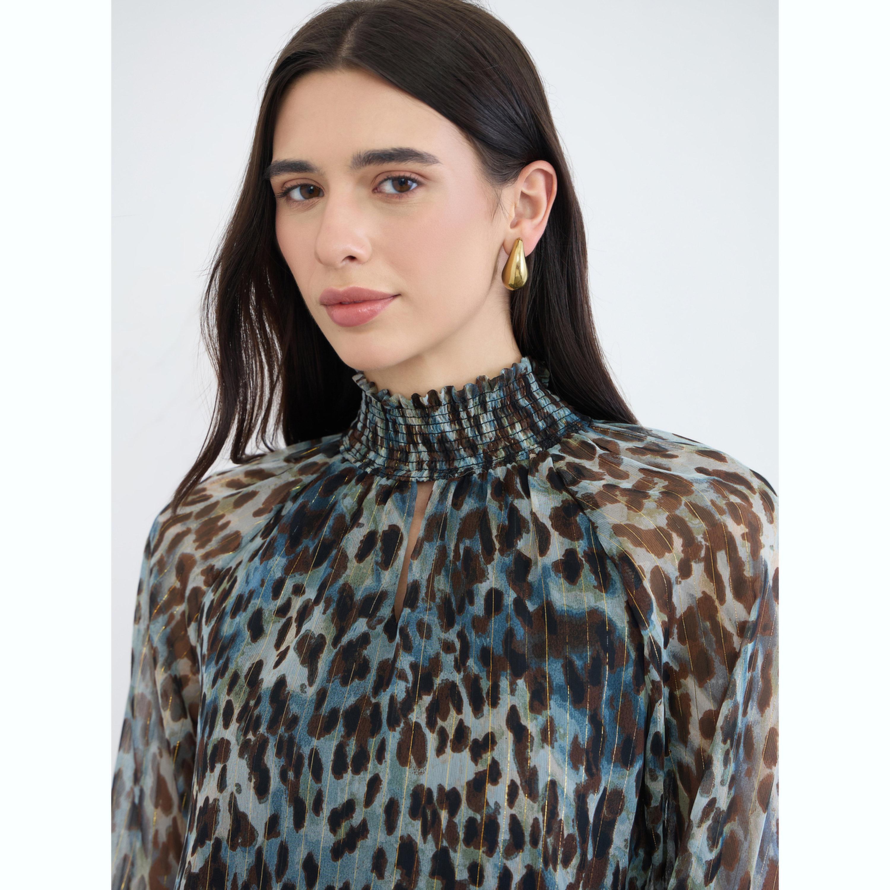 بلوزة شفافة لوريكس بنقشة حيوان-women-clothing-shirtsandblouses-blouses-image-5
