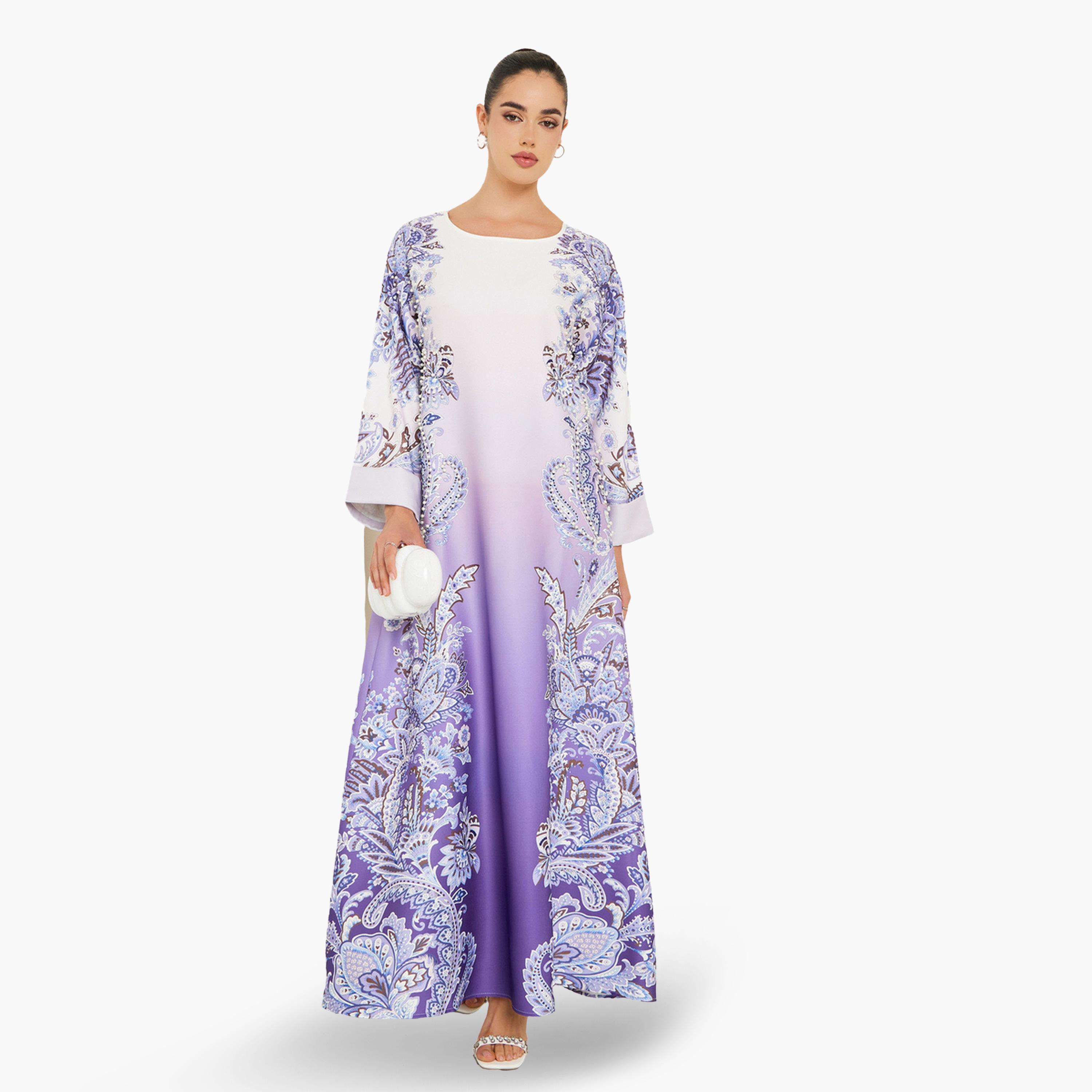 جلابية بيزلي بنمط متدرج-women-arabicclothing-jalabiyas-image-1