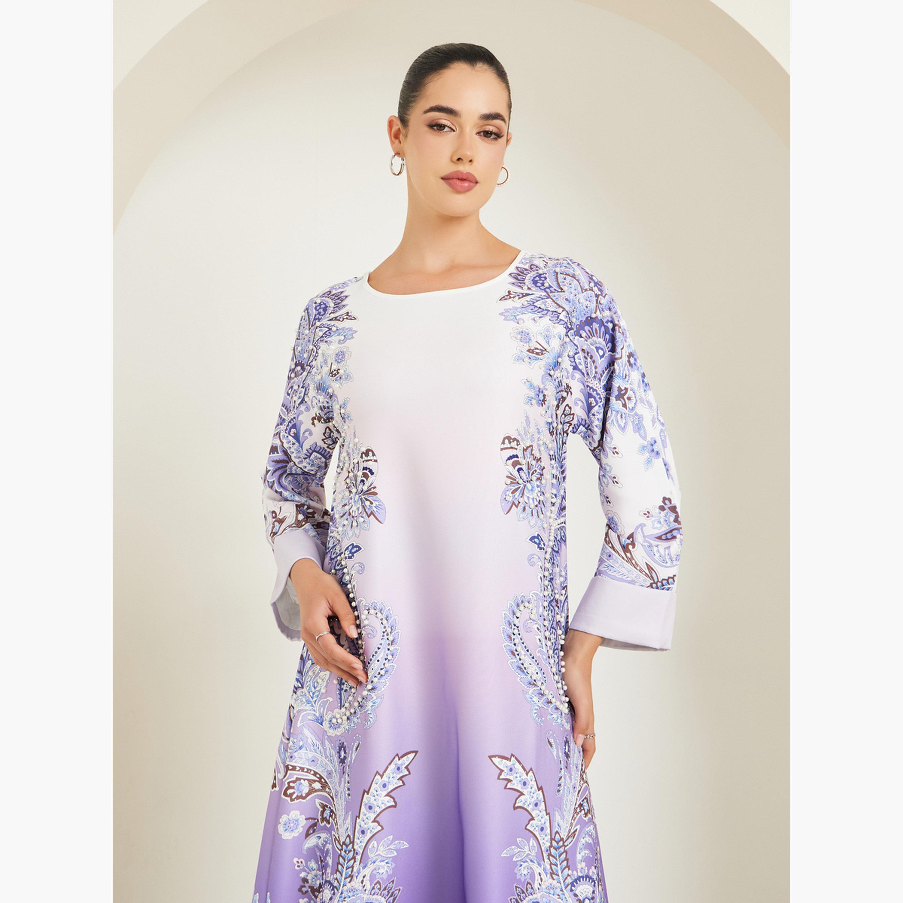 جلابية بيزلي بنمط متدرج-women-arabicclothing-jalabiyas-image-2