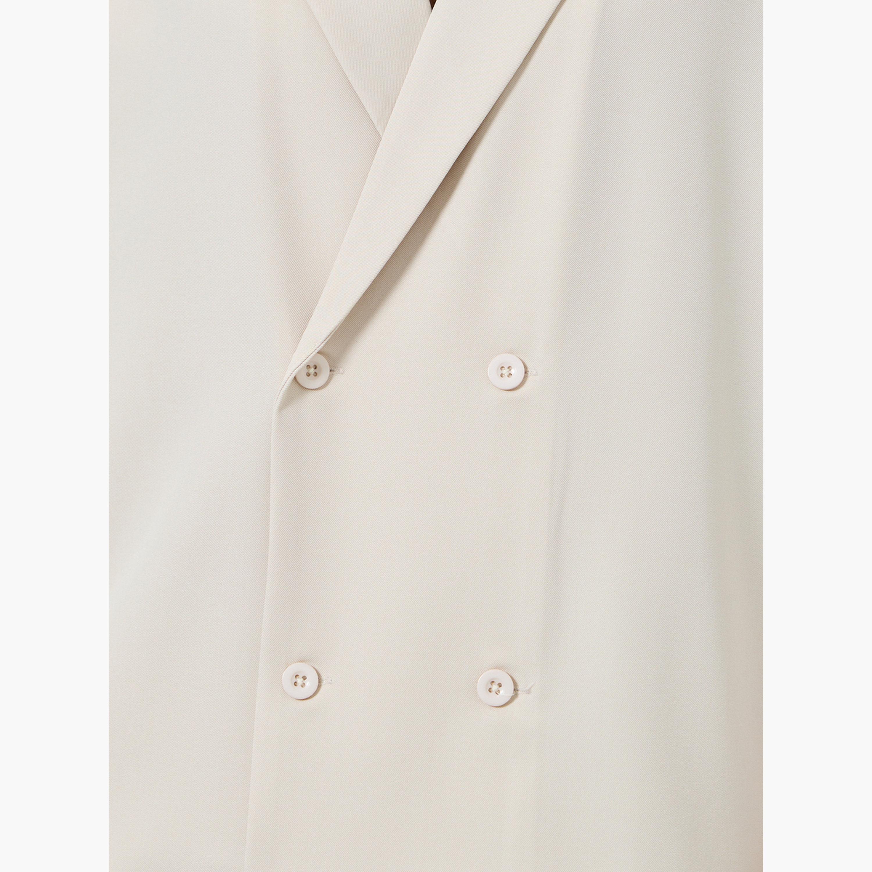 Styli Men Beige Notch Collar Double Breasted Oversized Shirt-men-clothing-shirts-image-3