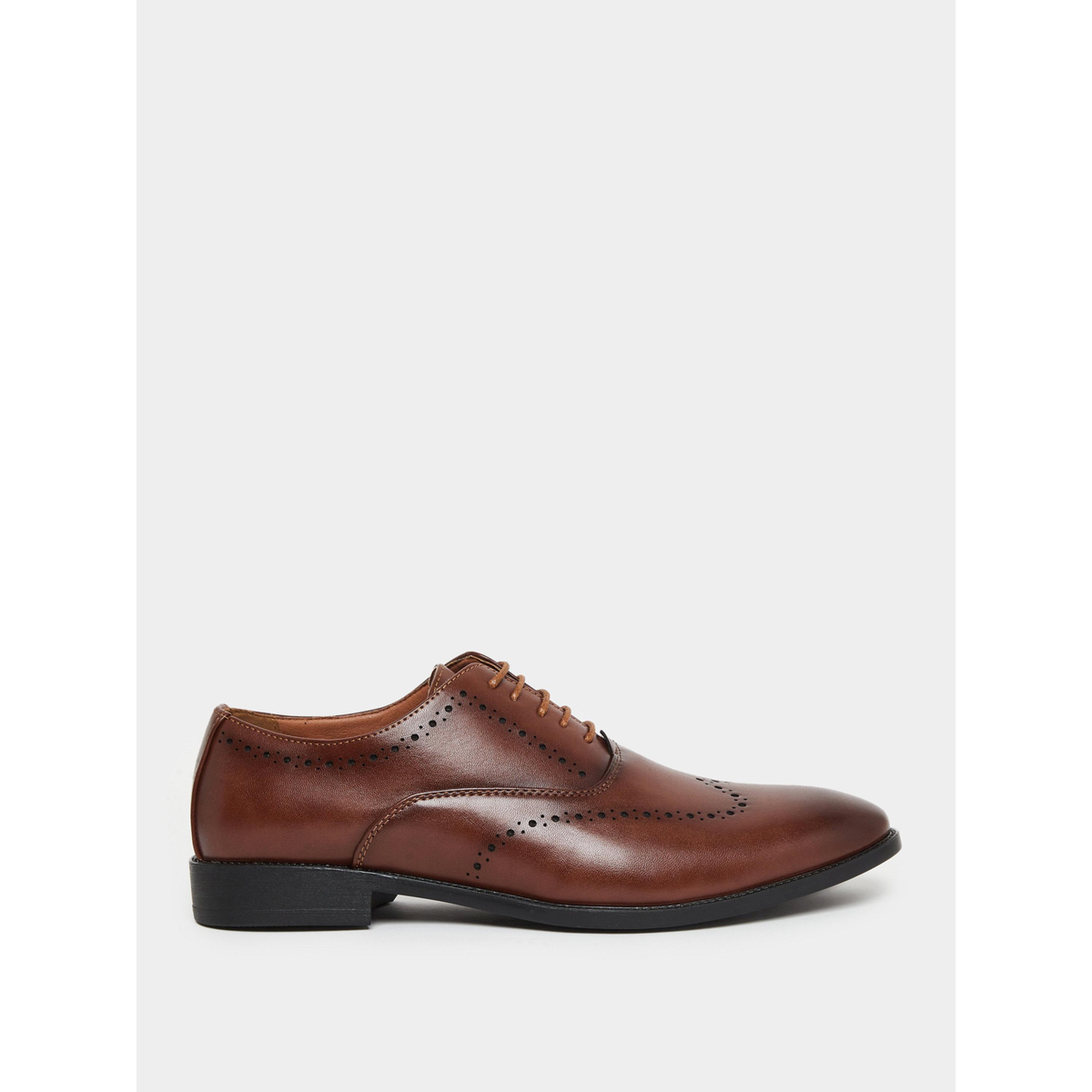 Styli Men Brown Leather Oxford Shoes-men-shoes-formalshoes-image-2