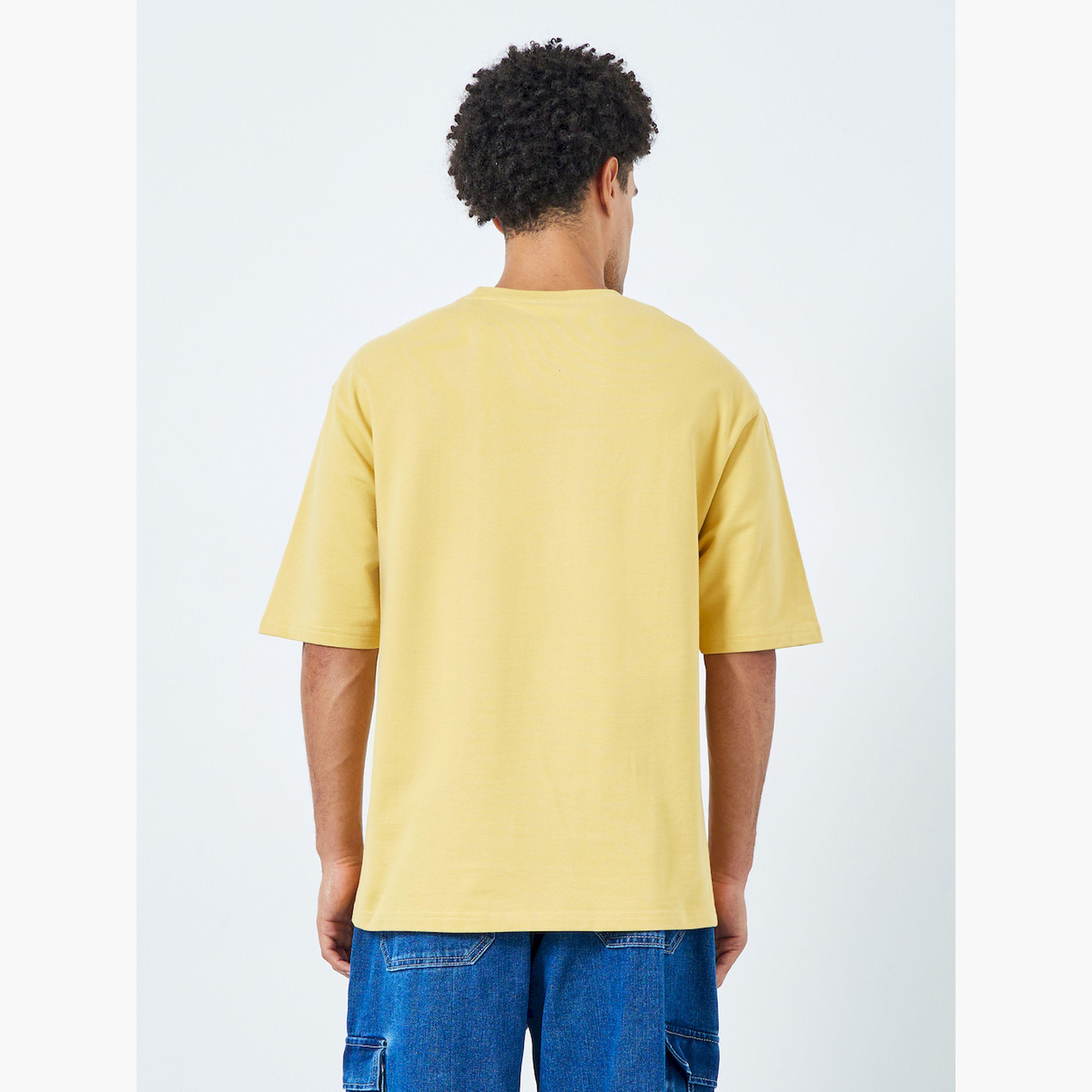 Styli Men Floral Applique Print Oversized T-Shirt-men-clothing-tshirtsandpolos-tshirts-image-3