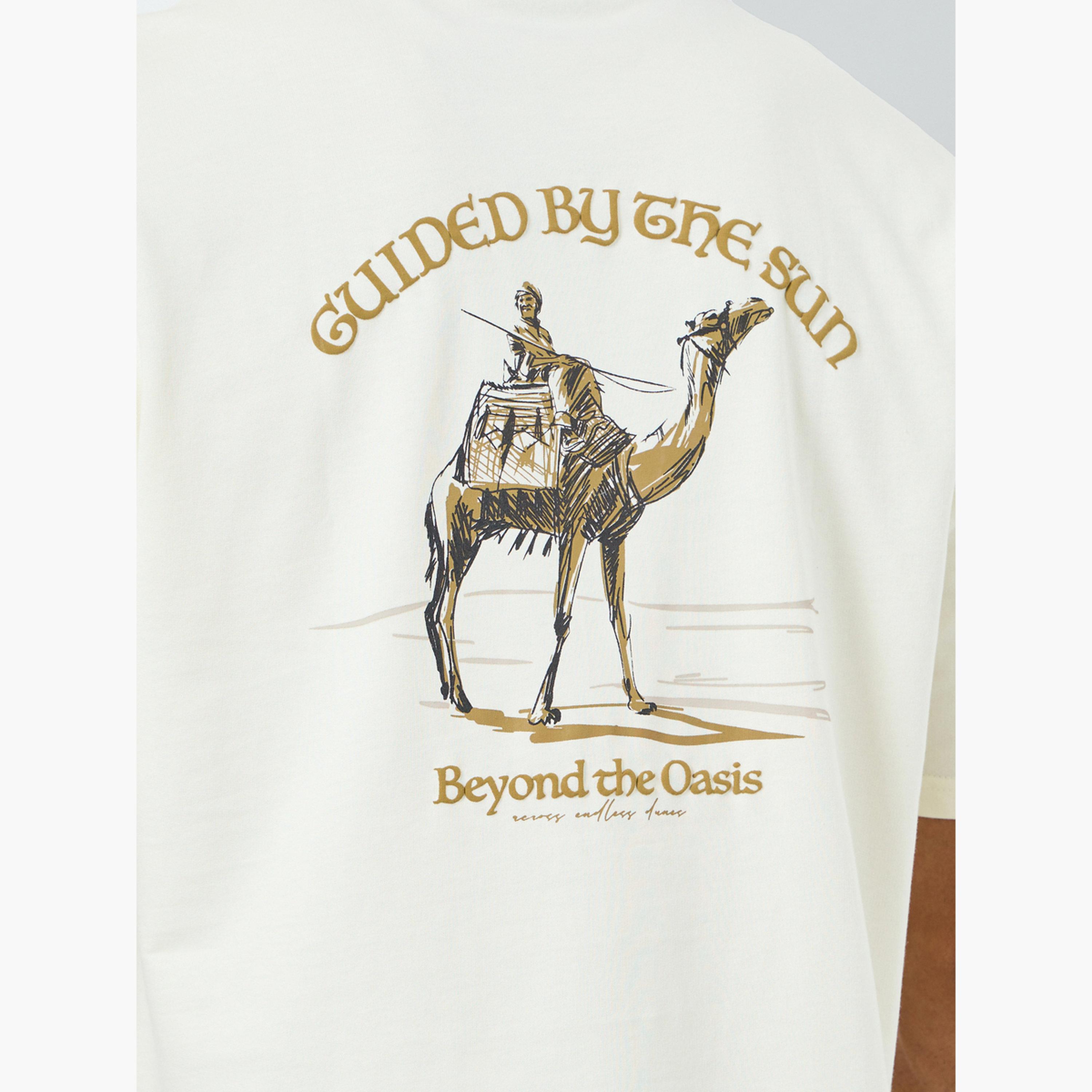Styli Men Oversized Camel Graphic T-Shirt-men-clothing-tshirtsandpolos-tshirts-image-5