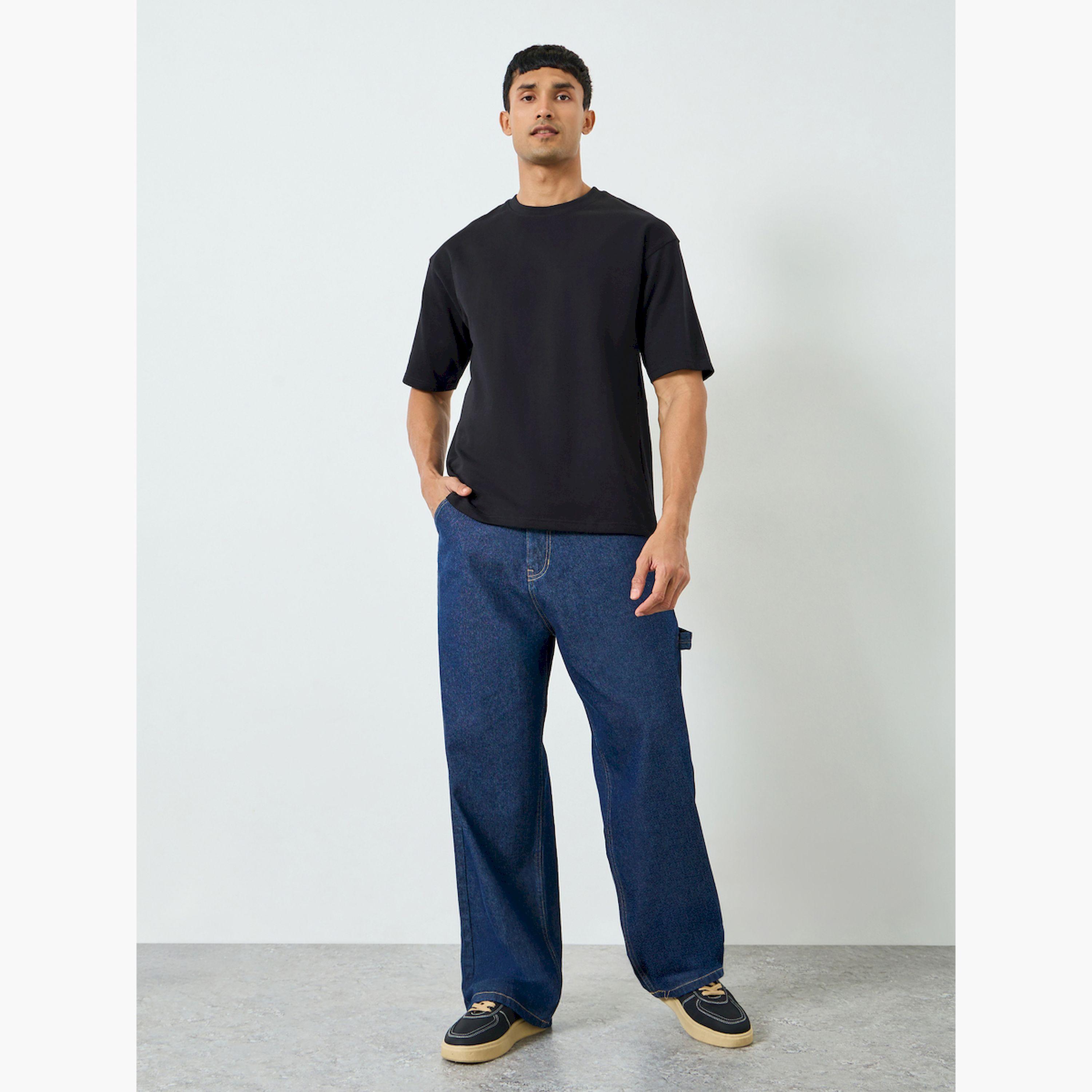 جينز رجالي واسع بنمط كاربنتر وخصر متوسط-men-clothing-bottoms-jeans-image-2