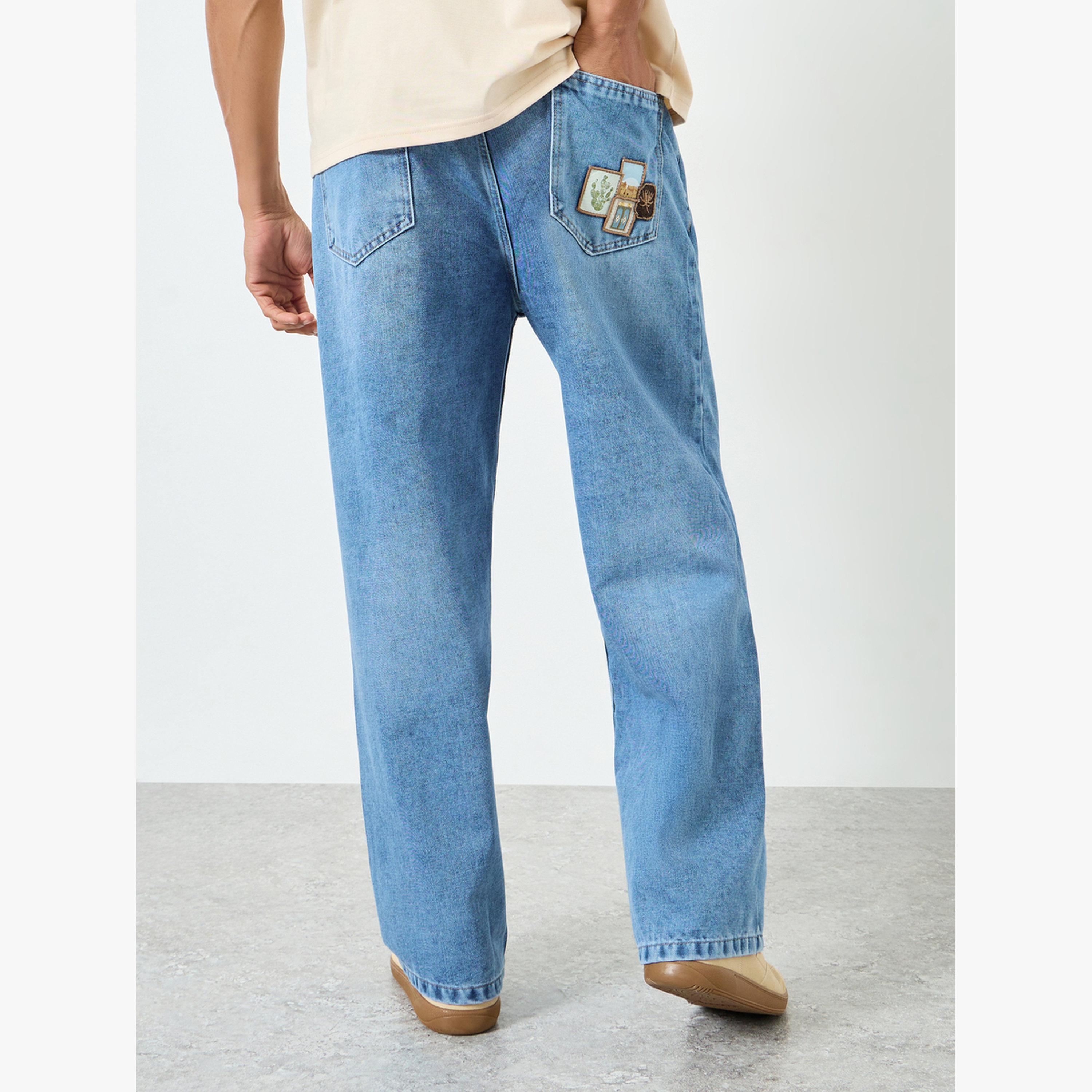 جينز باجي بتفاصيل جيب مزخرف-men-clothing-bottoms-jeans-image-6