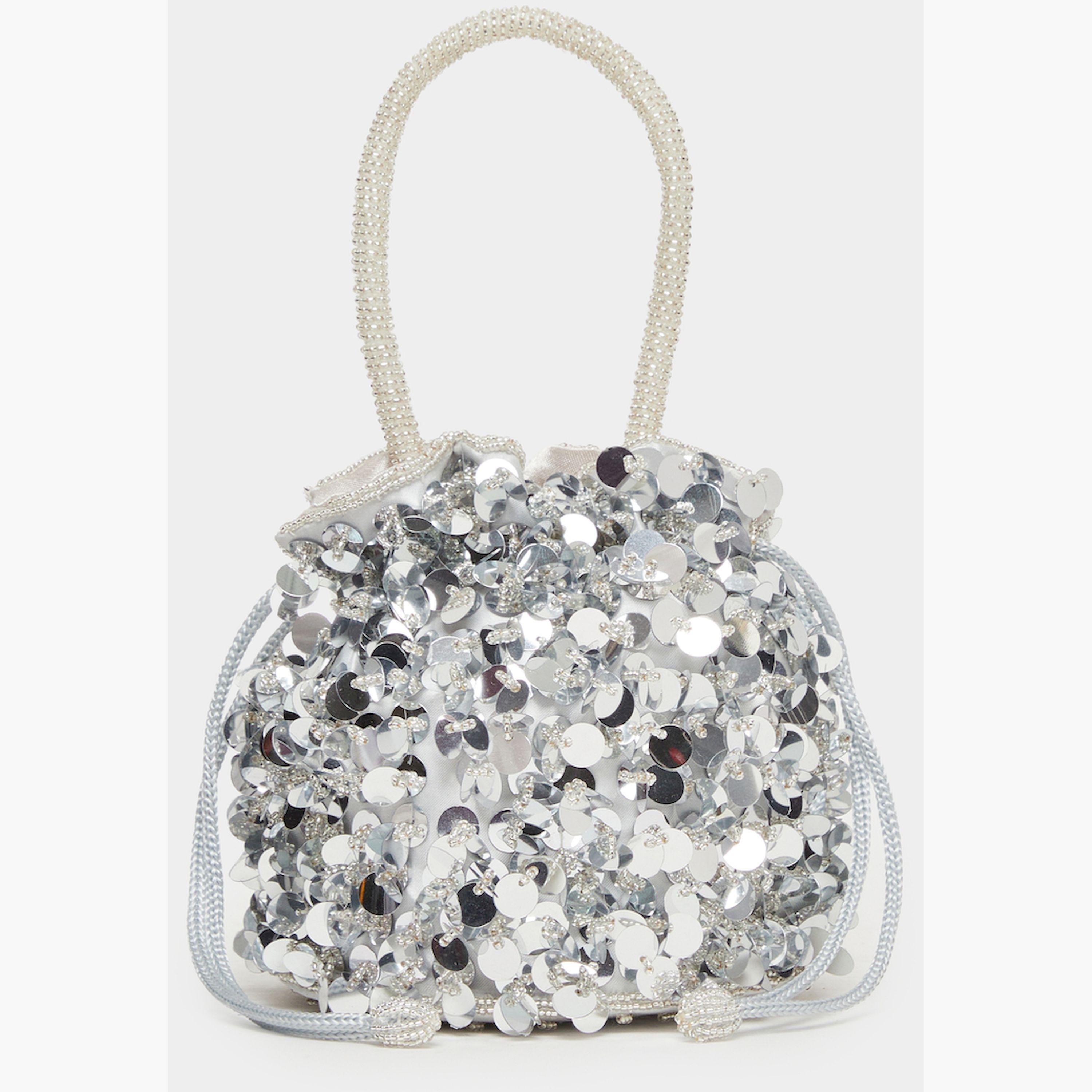 Styli Silver Sequin Bucket Bag-women-bagsandwallets-handbags-image-3