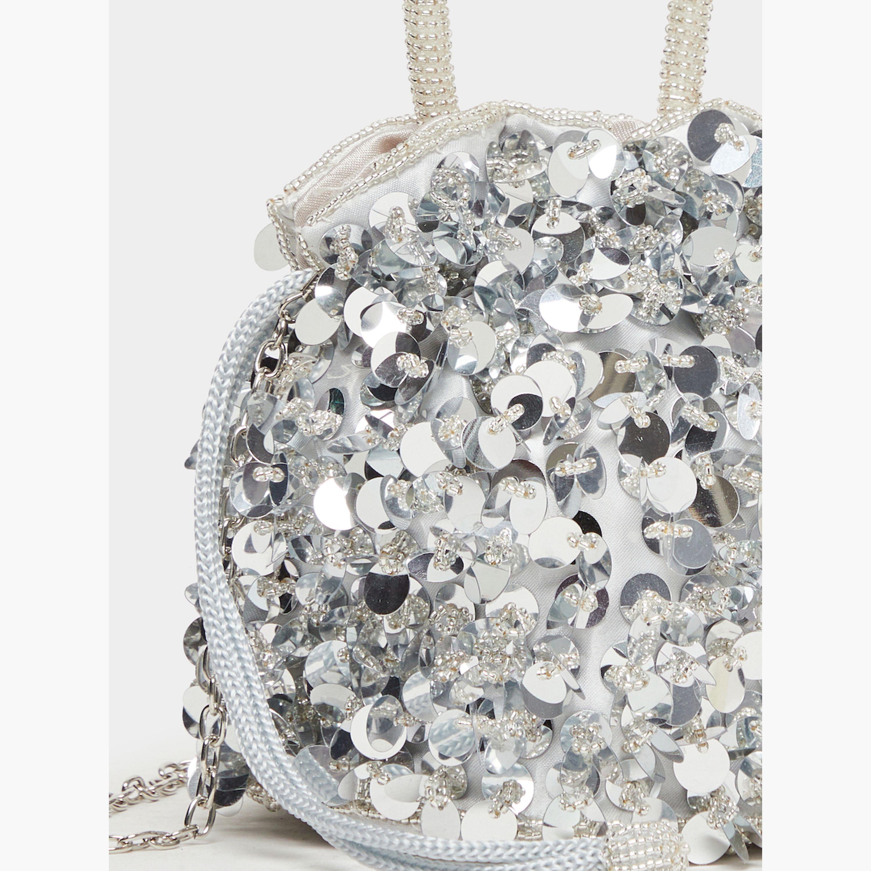 Styli Silver Sequin Bucket Bag-women-bagsandwallets-handbags-image-4
