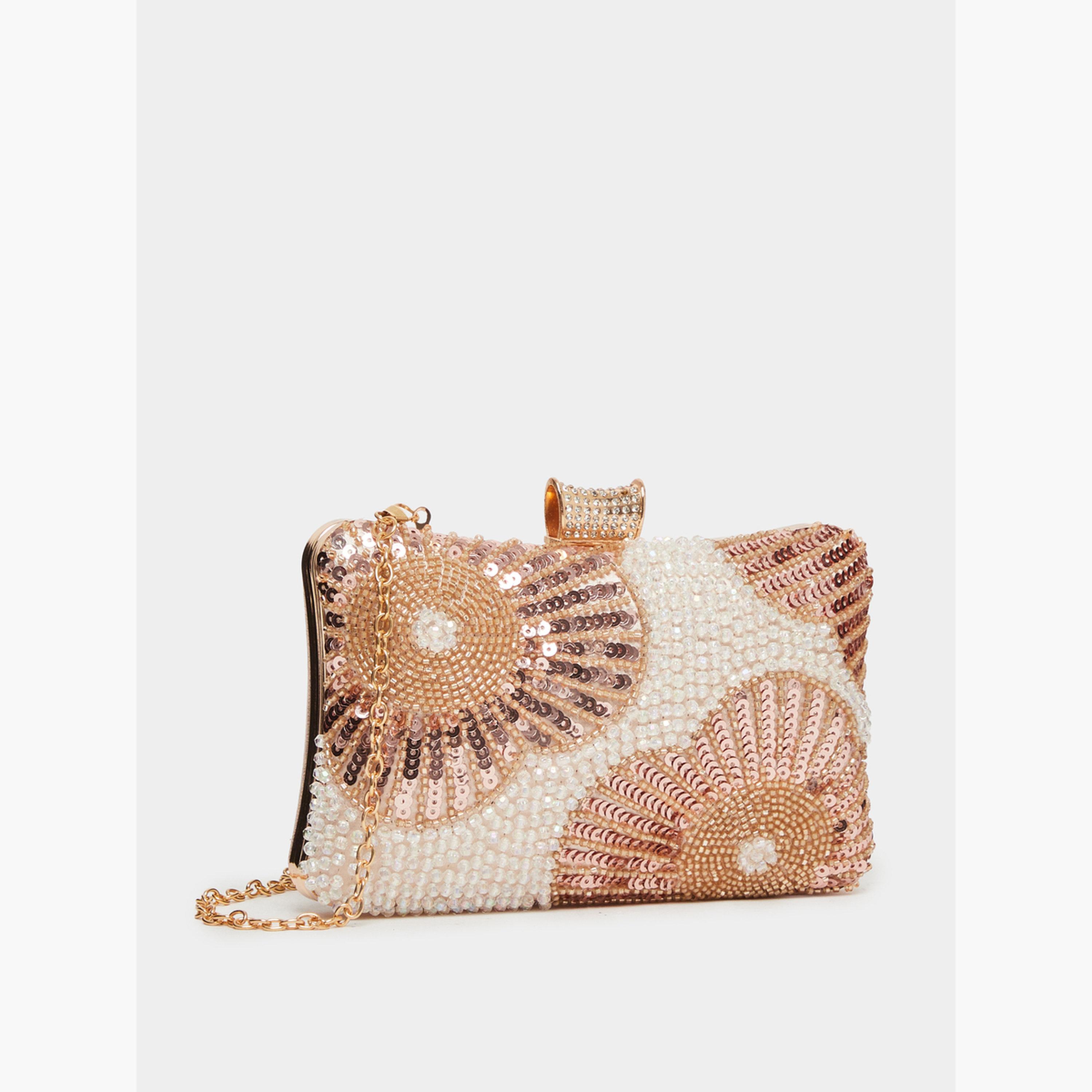Styli Beaded and Sequined Clutch-women-bagsandwallets-handbags-image-1