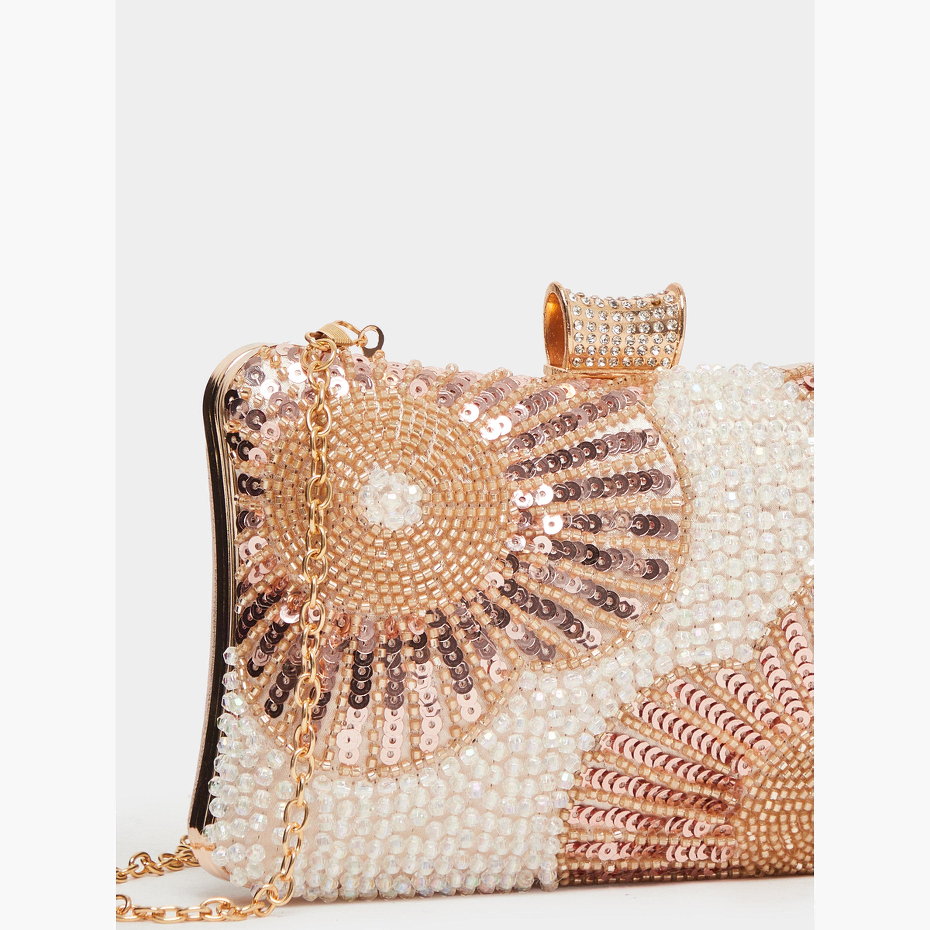 Styli Beaded and Sequined Clutch-women-bagsandwallets-handbags-image-3