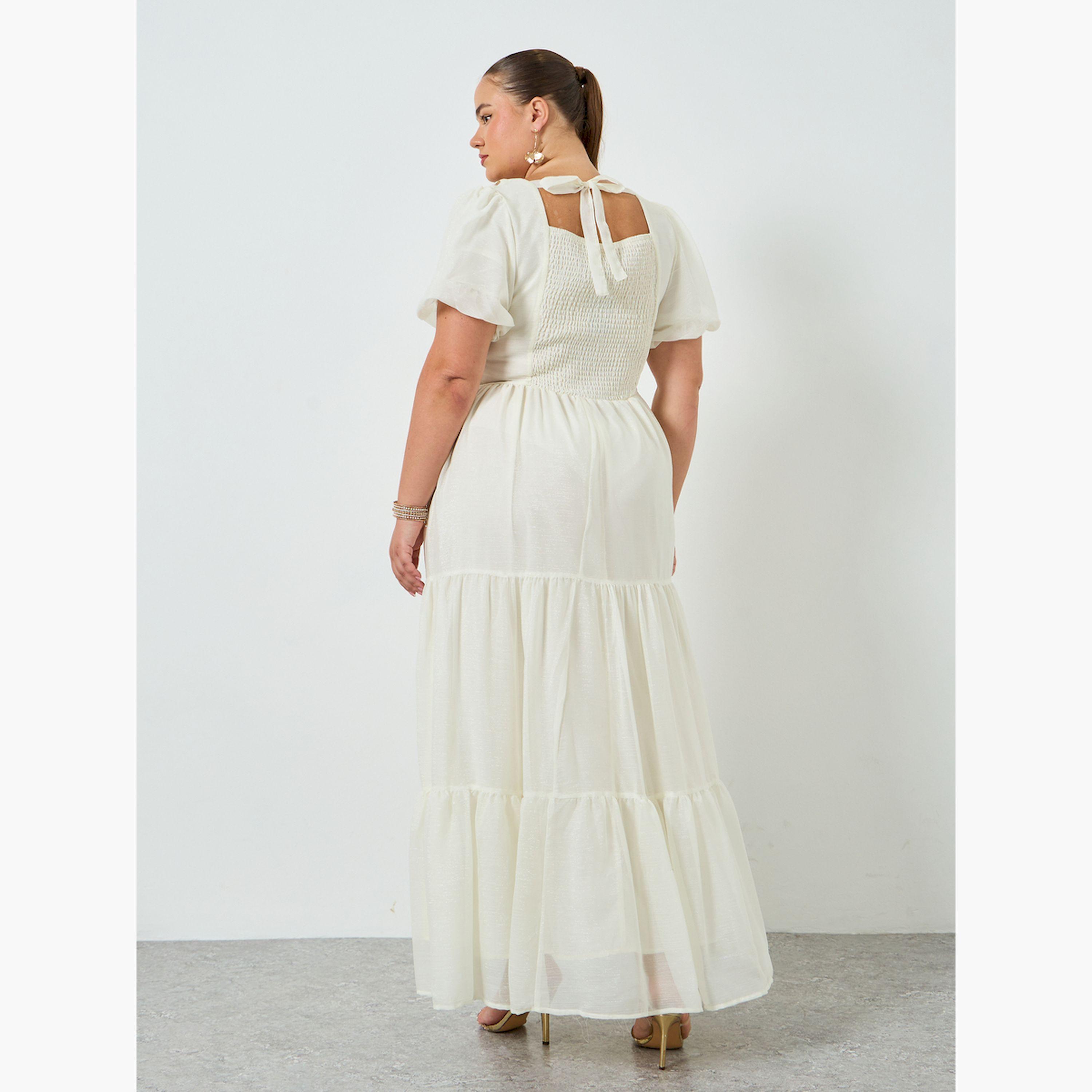 فستان طويل مقاس كبير مطرز بطبقات-women-clothing-dresses-image-4