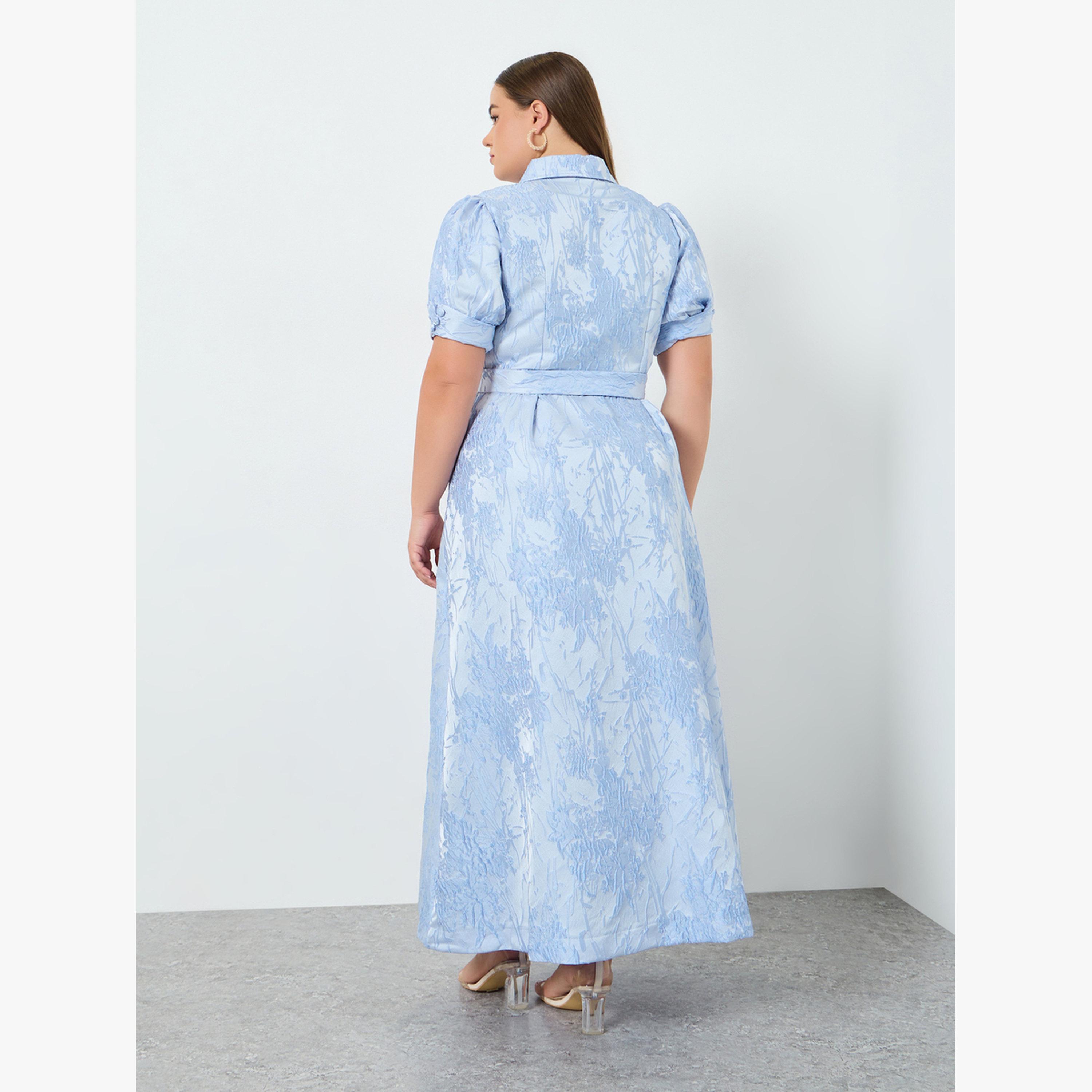 فستان طويل مقاس كبير بحافة واسعة-women-clothing-dresses-image-4