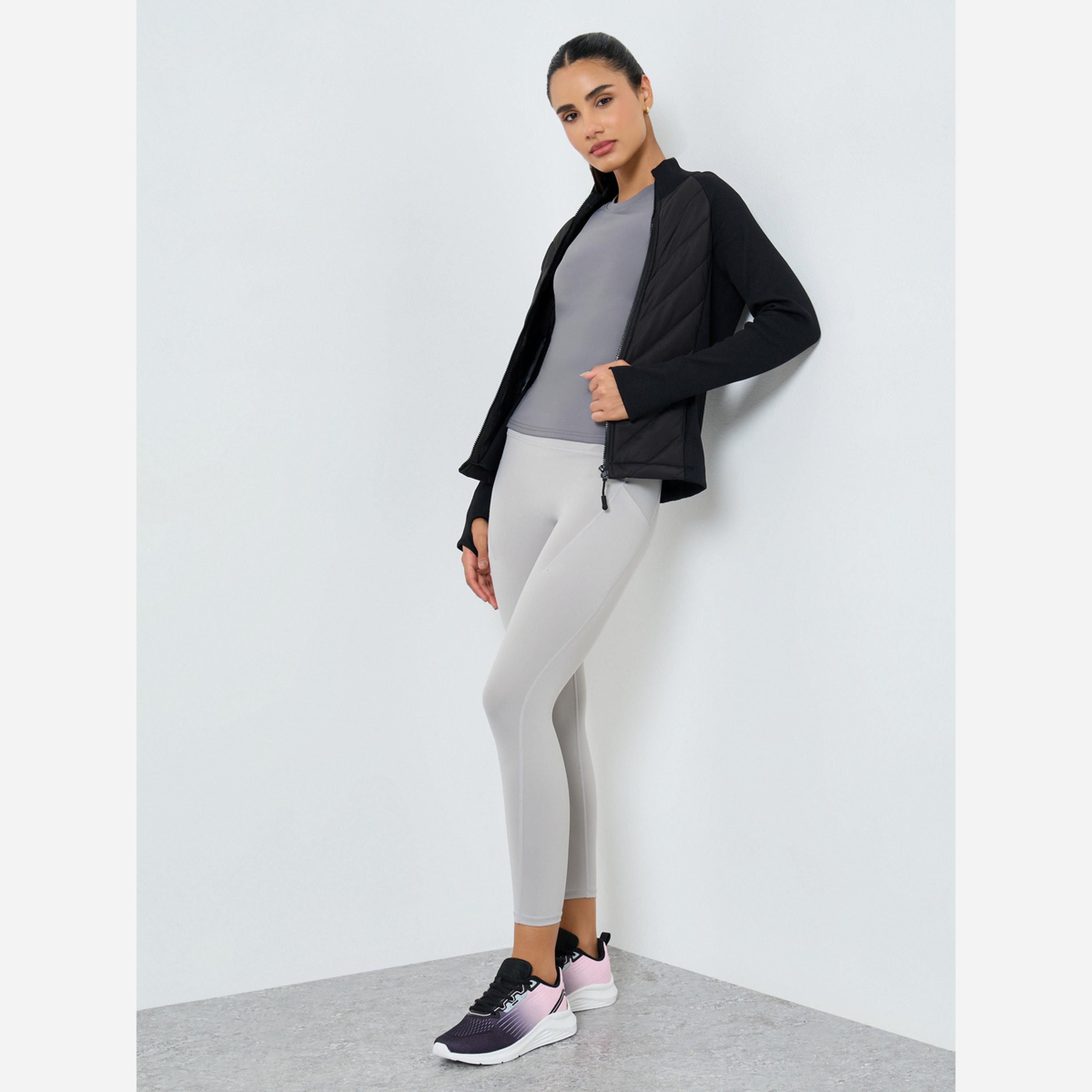 Styli Long Sleeve Thumbhole Detail Full Zip Padded Jacket-women-clothing-sportswearandactivewear-coatsandjackets-jackets-image-3
