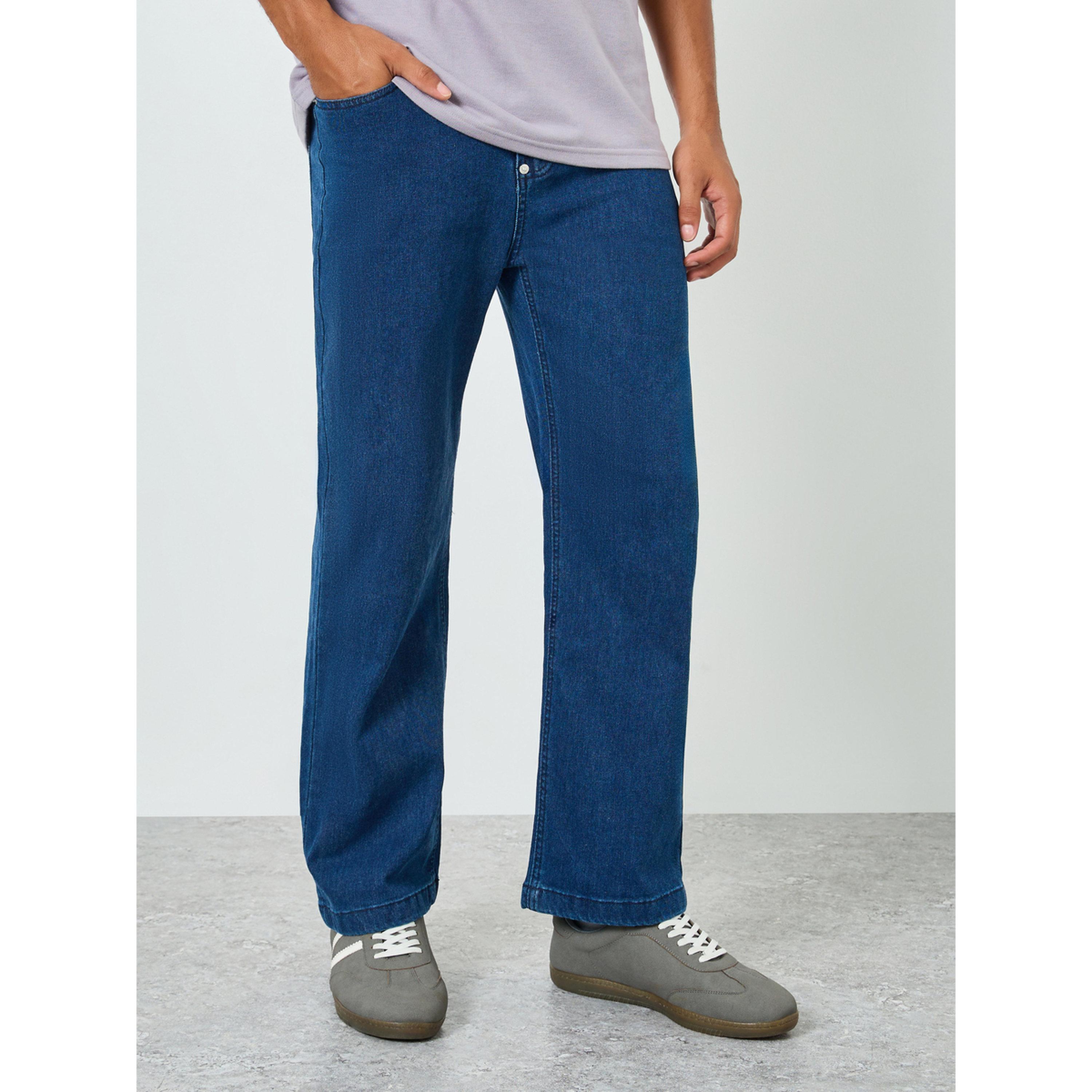 Styli Men Dark Blue Carpenter Fit Jeans-men-clothing-bottoms-jeans-image-1