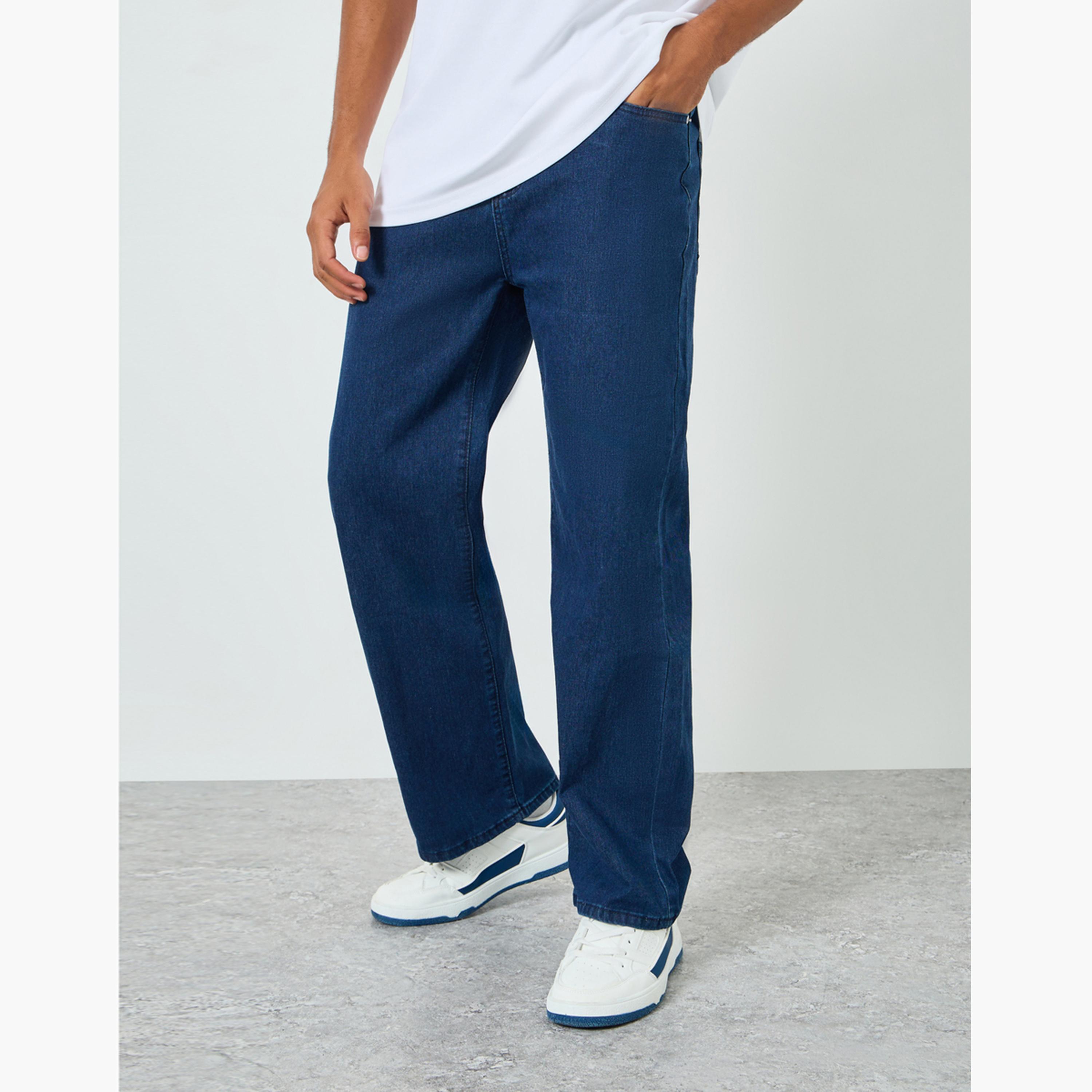 جينز بقصة فضفاضة للرجال-men-clothing-bottoms-jeans-image-1