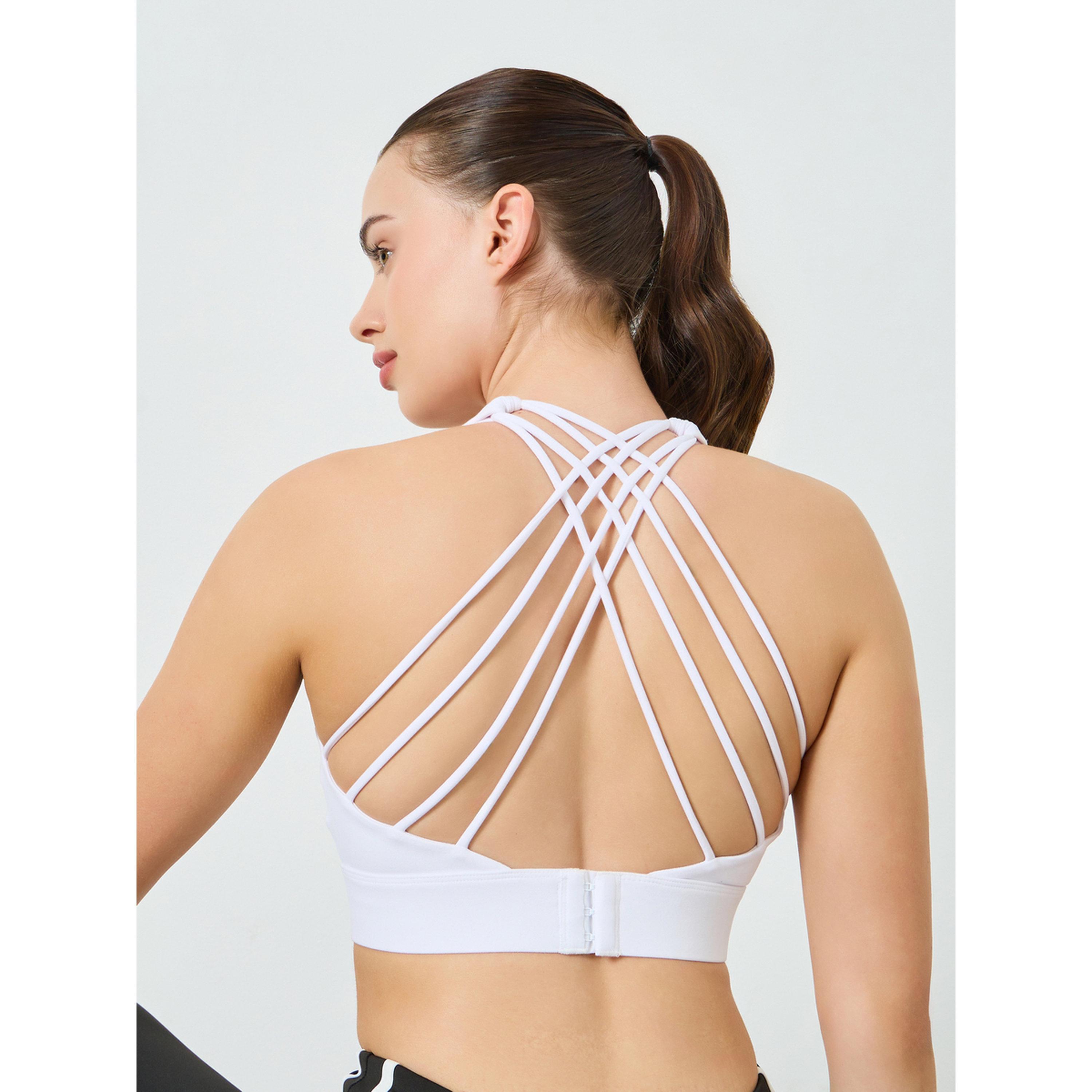 حمالة صدر رياضية نسائية سادة بحمالات خلفية-women-clothing-lingerie-bras-image-3