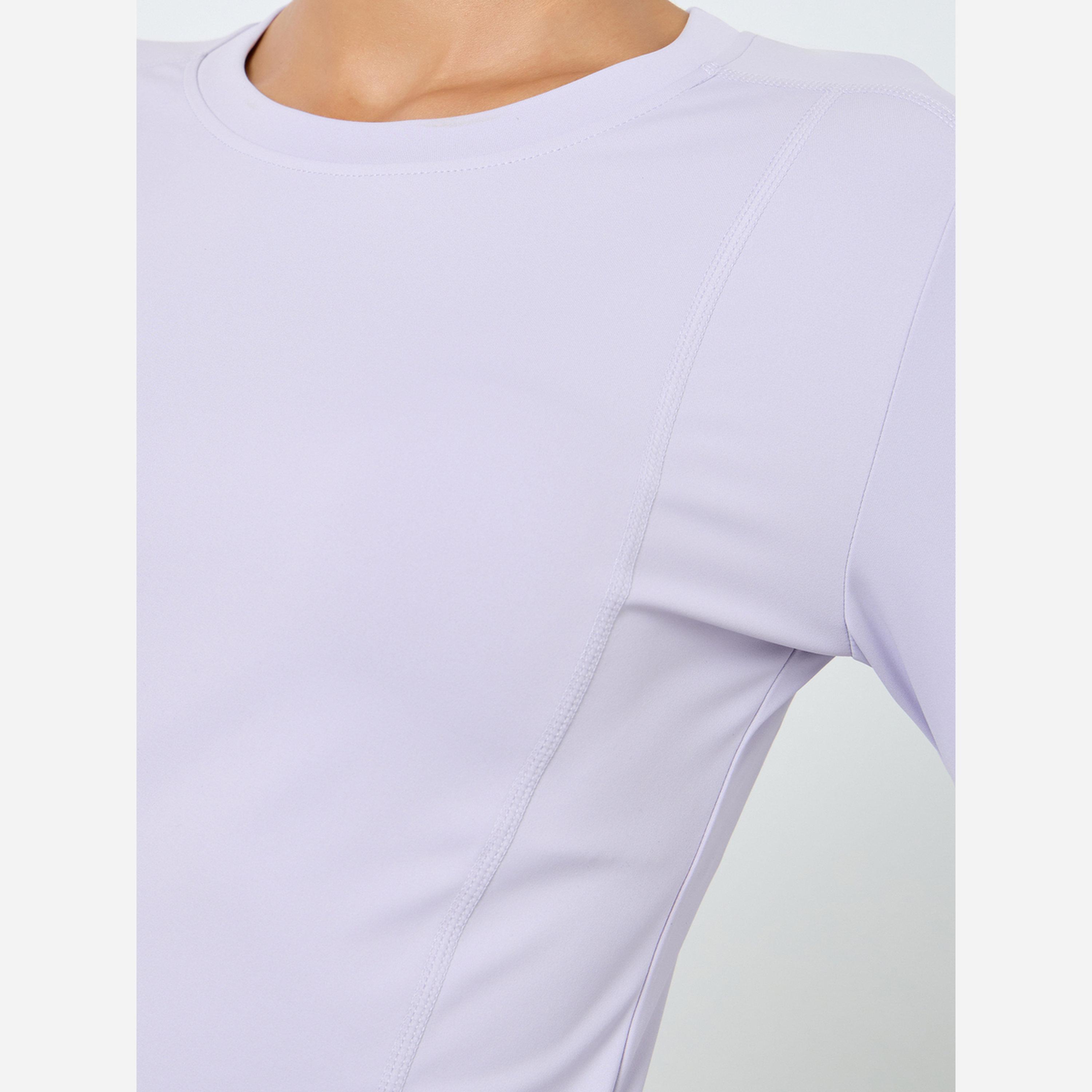 Styli Round Neck Fitted Long Sleeve Top-women-clothing-sportswearandactivewear-tshirtsandvests-image-3