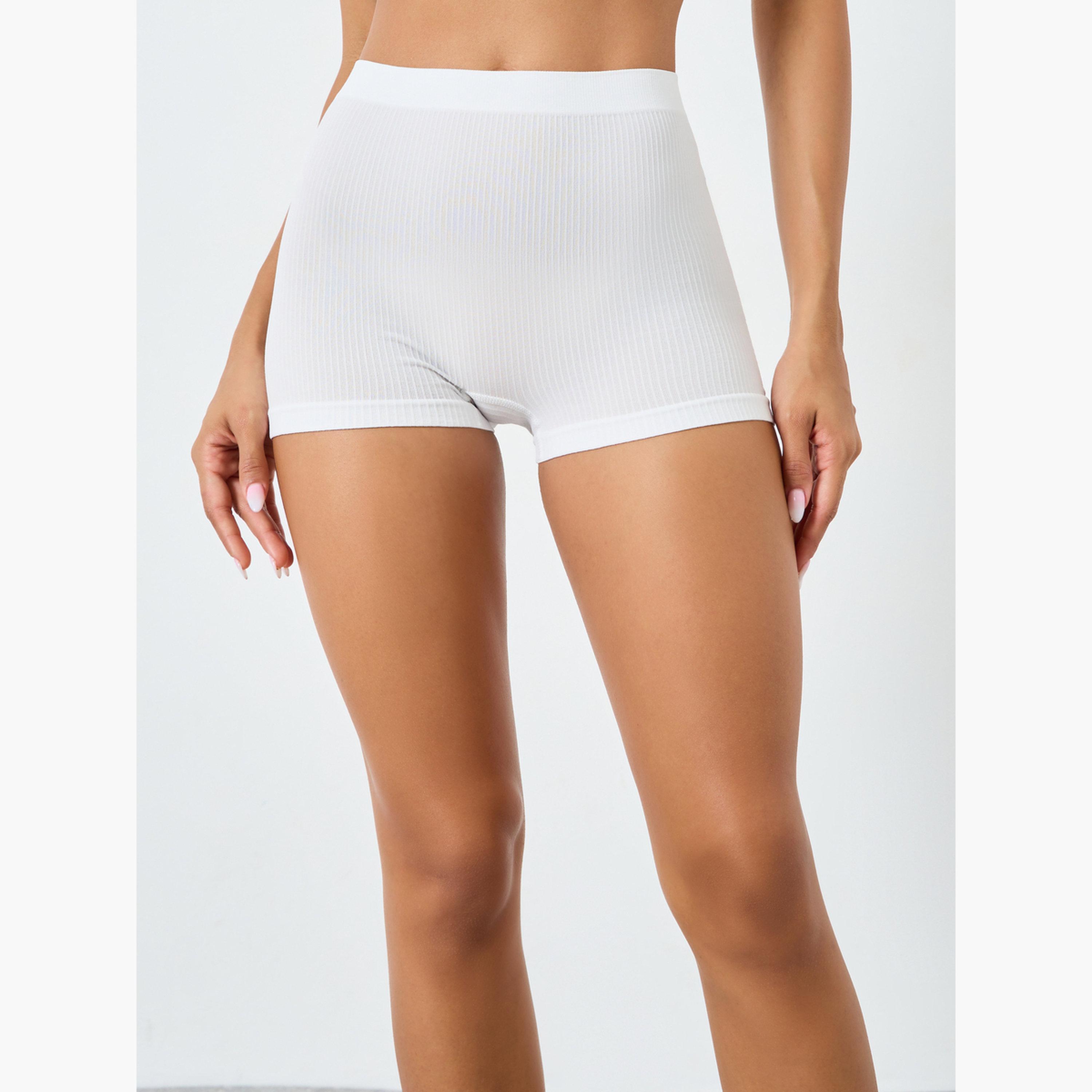 Styli Pack of 3 - Ribbed Boyshort Brief-women-clothing-lingerie-panties-image-2