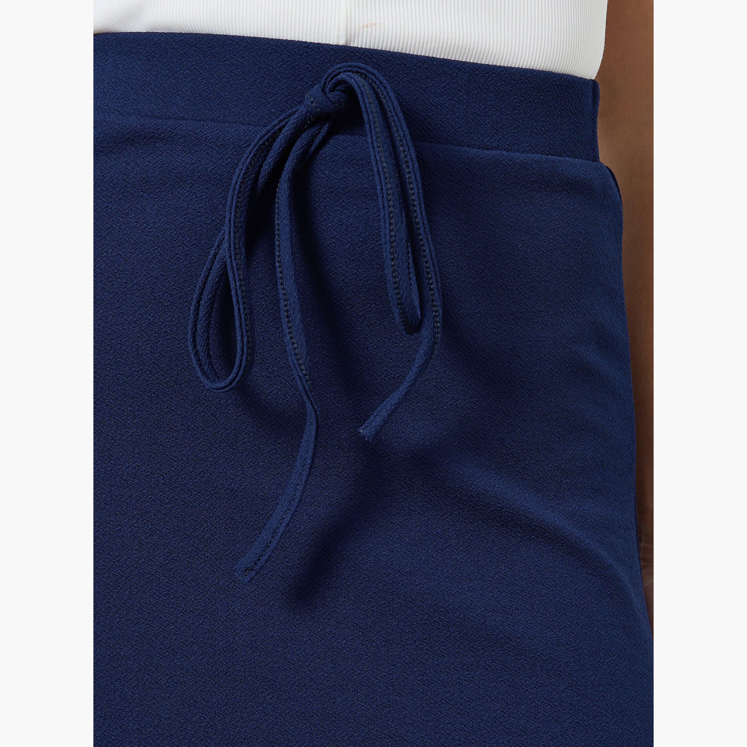 Take Two Women Solid Bow Detail A-Line Maxi Skirt-women-clothing-bottoms-skirts-image-3