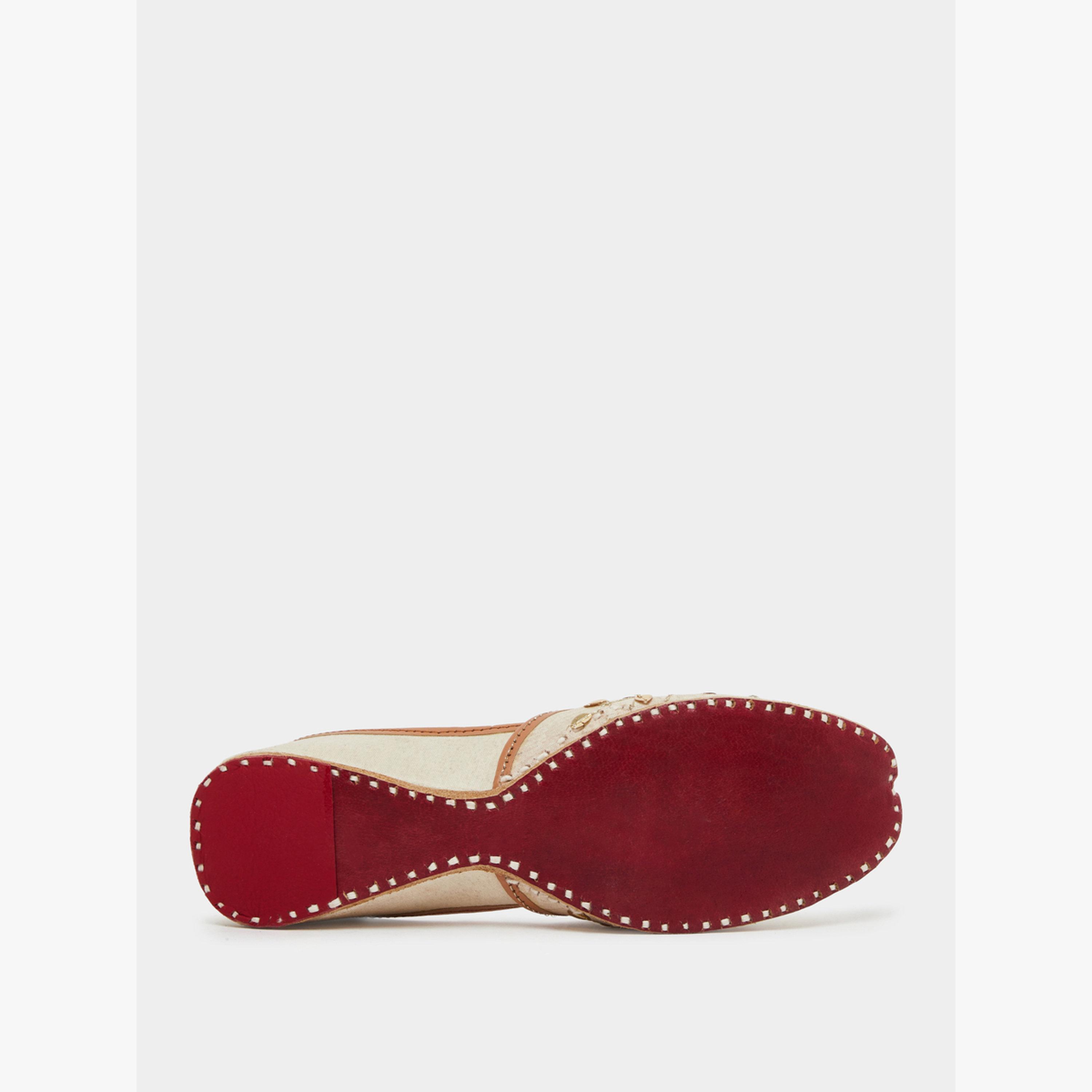 Styli Beige Embroidered Jutti-women-shoes-flats-ballerinas-image-6