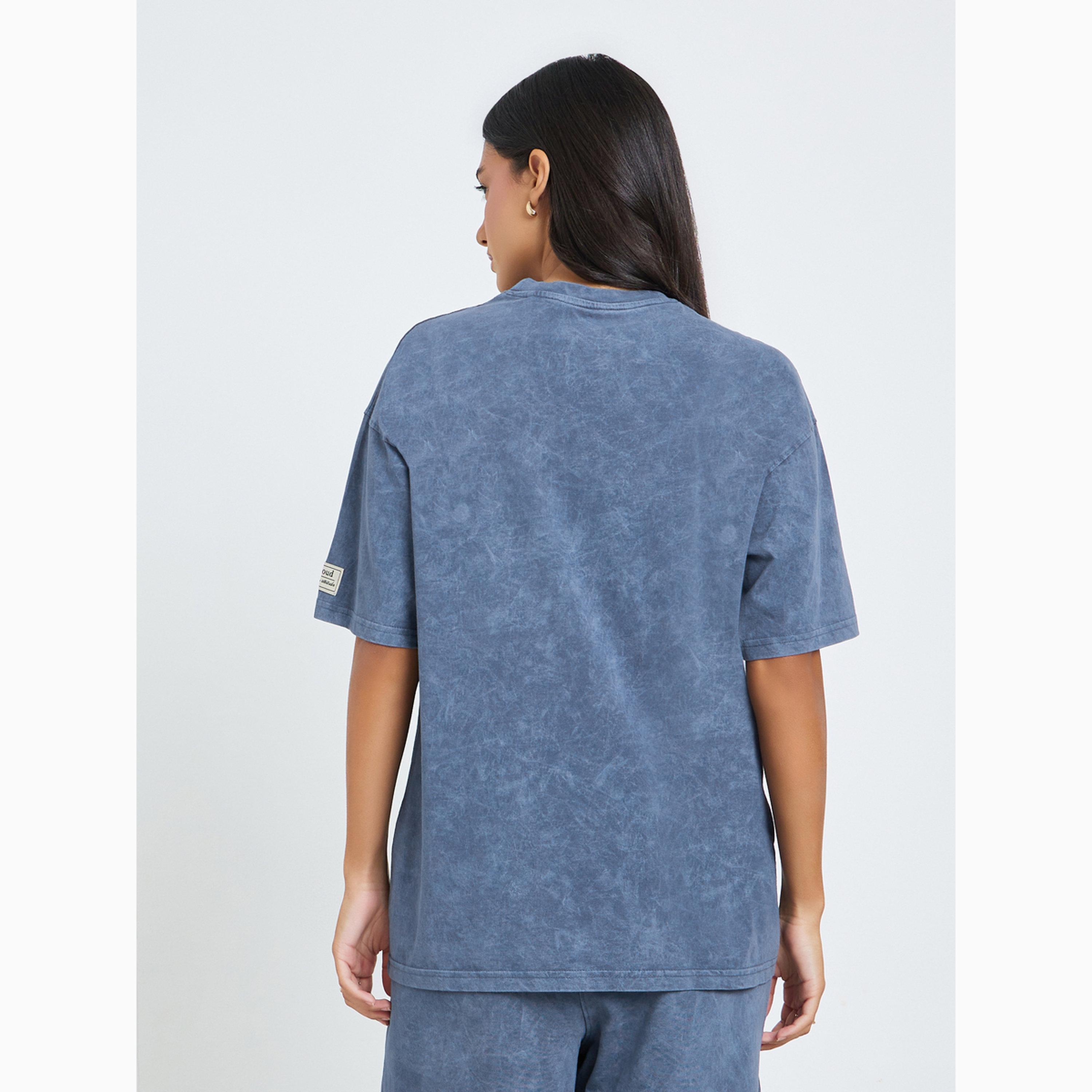 Styli Blue Acid Wash Oversized T-Shirt-women-clothing-tshirts-image-5