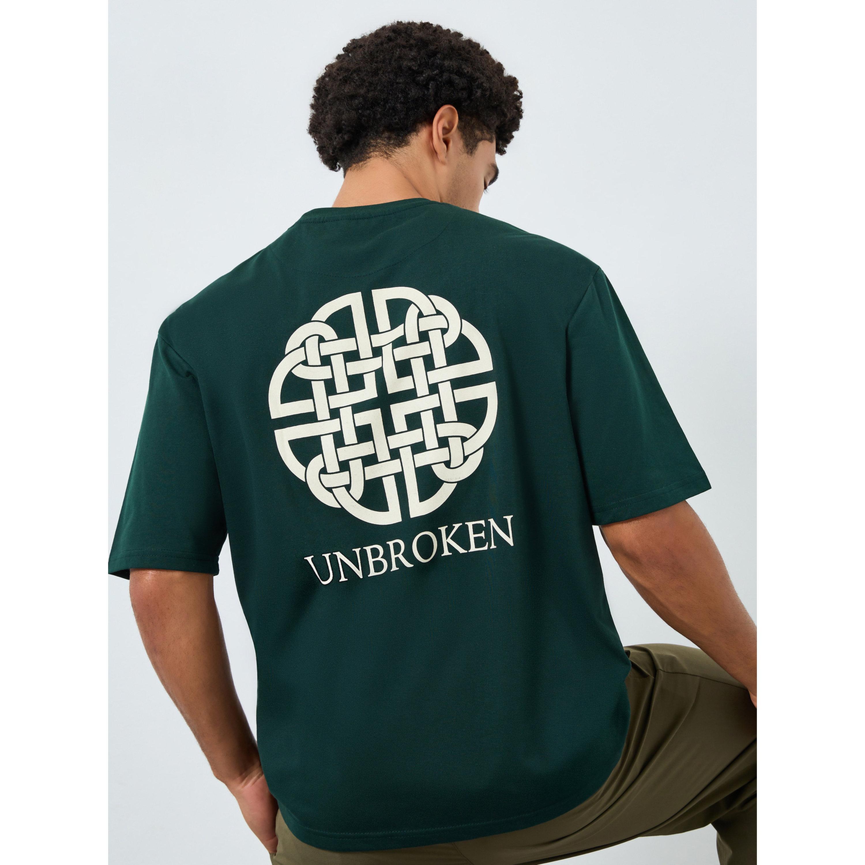 Styli Men Green Graphic Oversized T-Shirt-men-clothing-tshirtsandpolos-tshirts-image-3