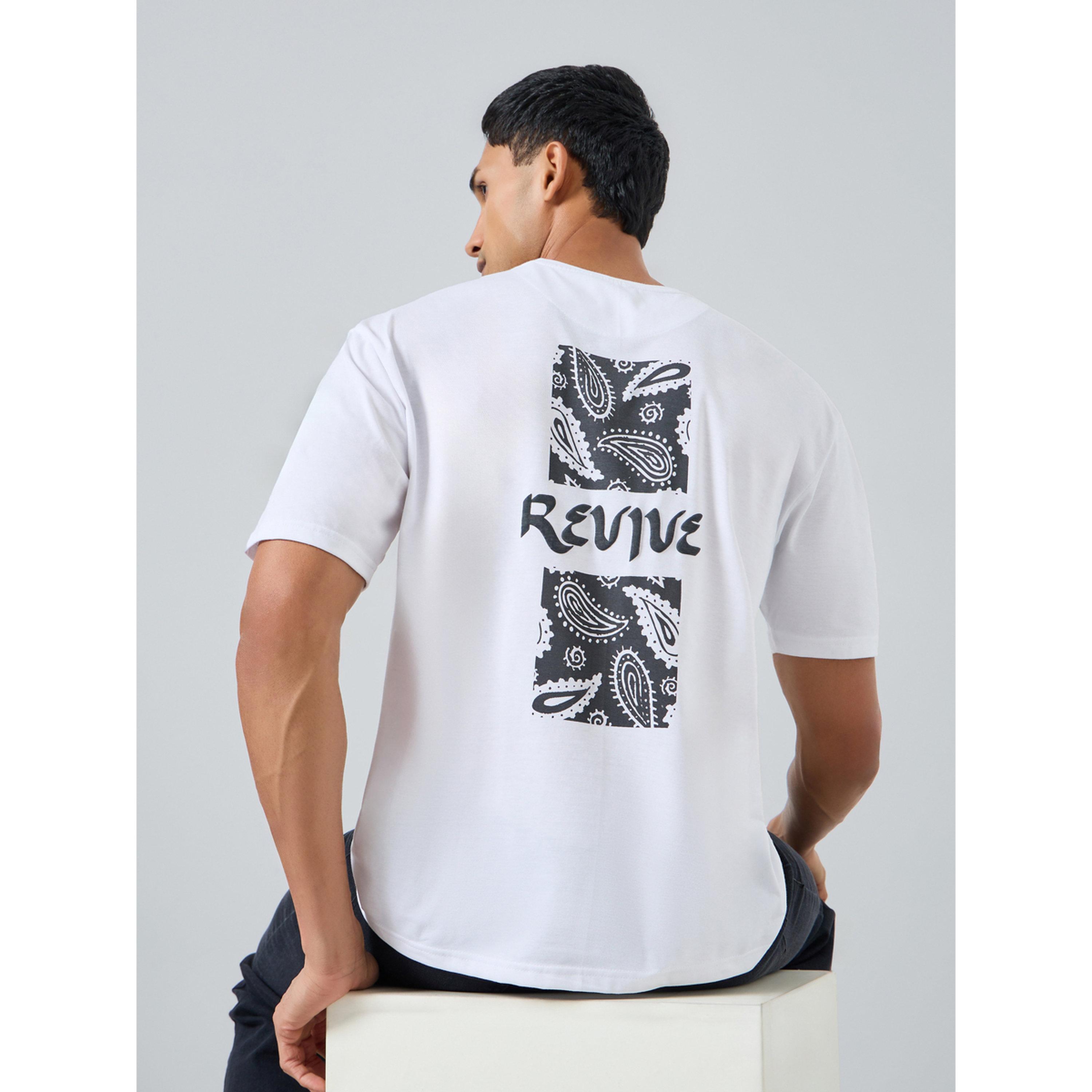 Styli Men Oversized Paisley Text Back Print T-Shirt-men-clothing-tshirtsandpolos-tshirts-image-3