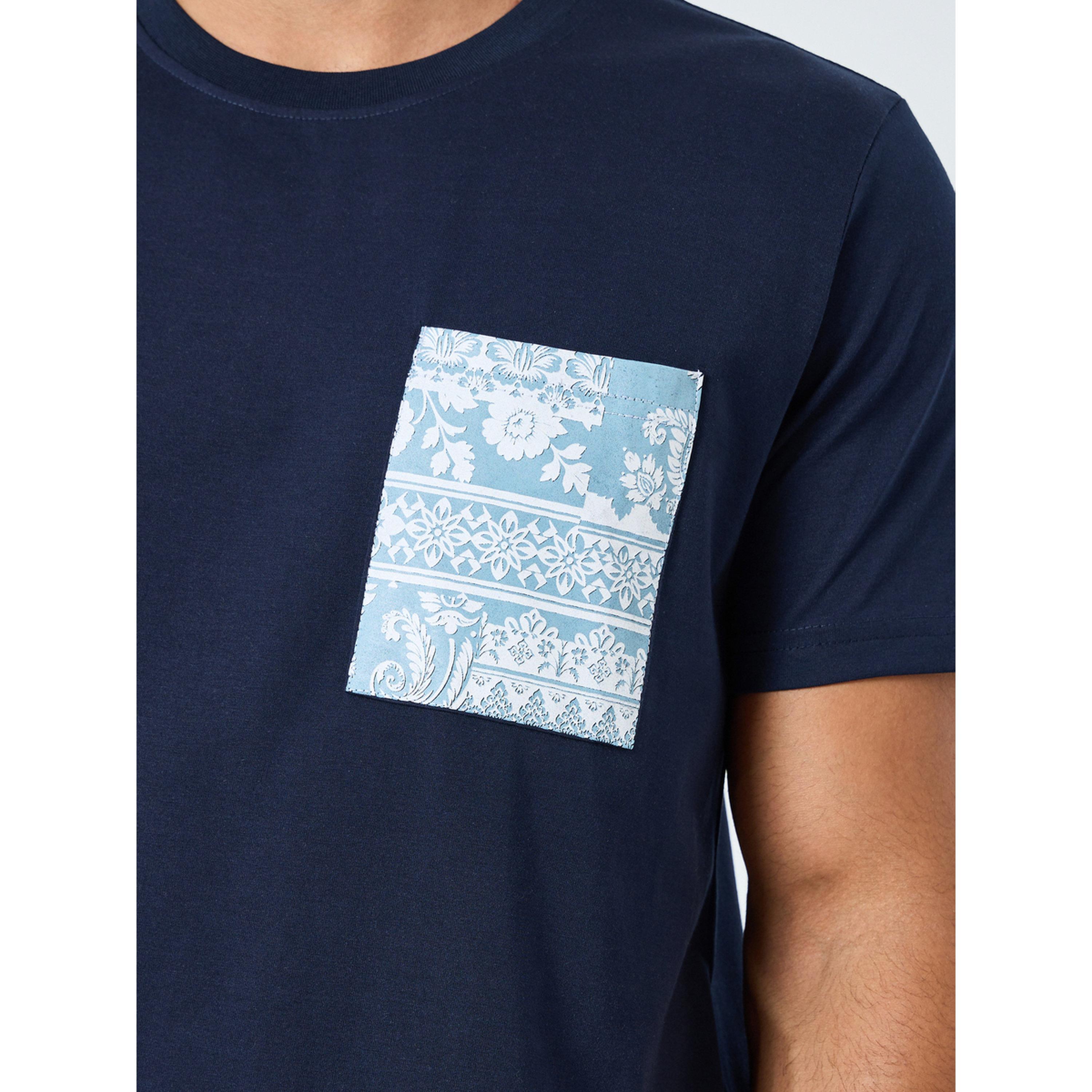 Styli Men Regular Paisley Pocket Print T-Shirt-men-clothing-tshirtsandpolos-tshirts-image-4