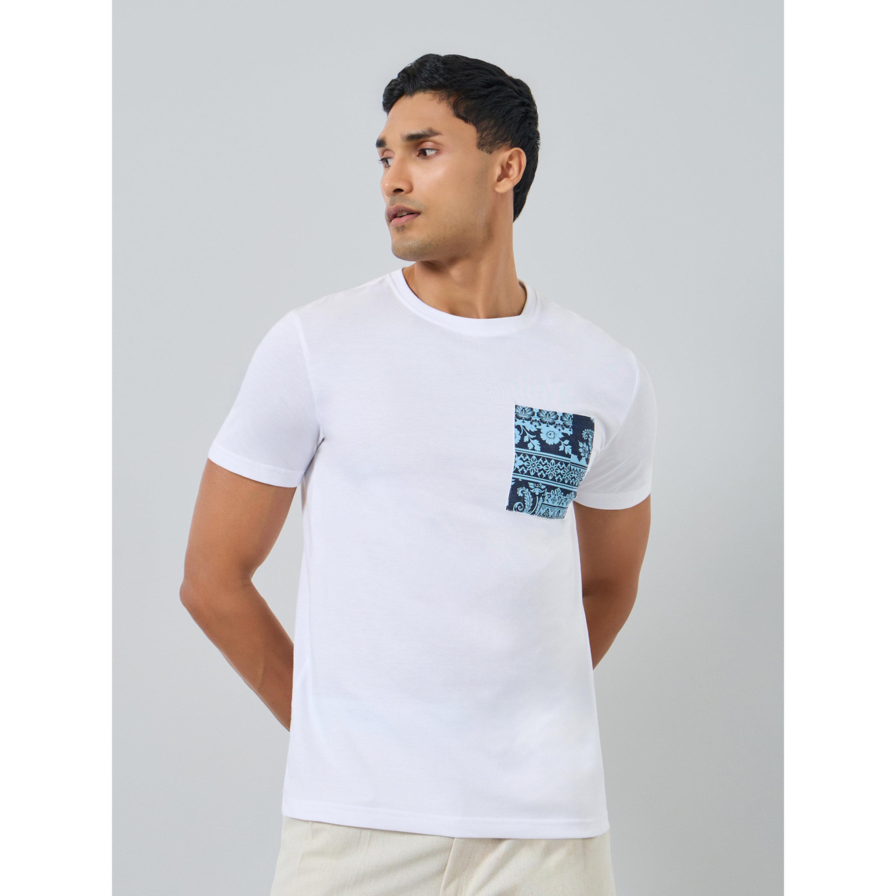 تيشيرت بقصة عادية وطبعة بيزلي على الجيب-men-clothing-tshirtsandpolos-tshirts-image-1