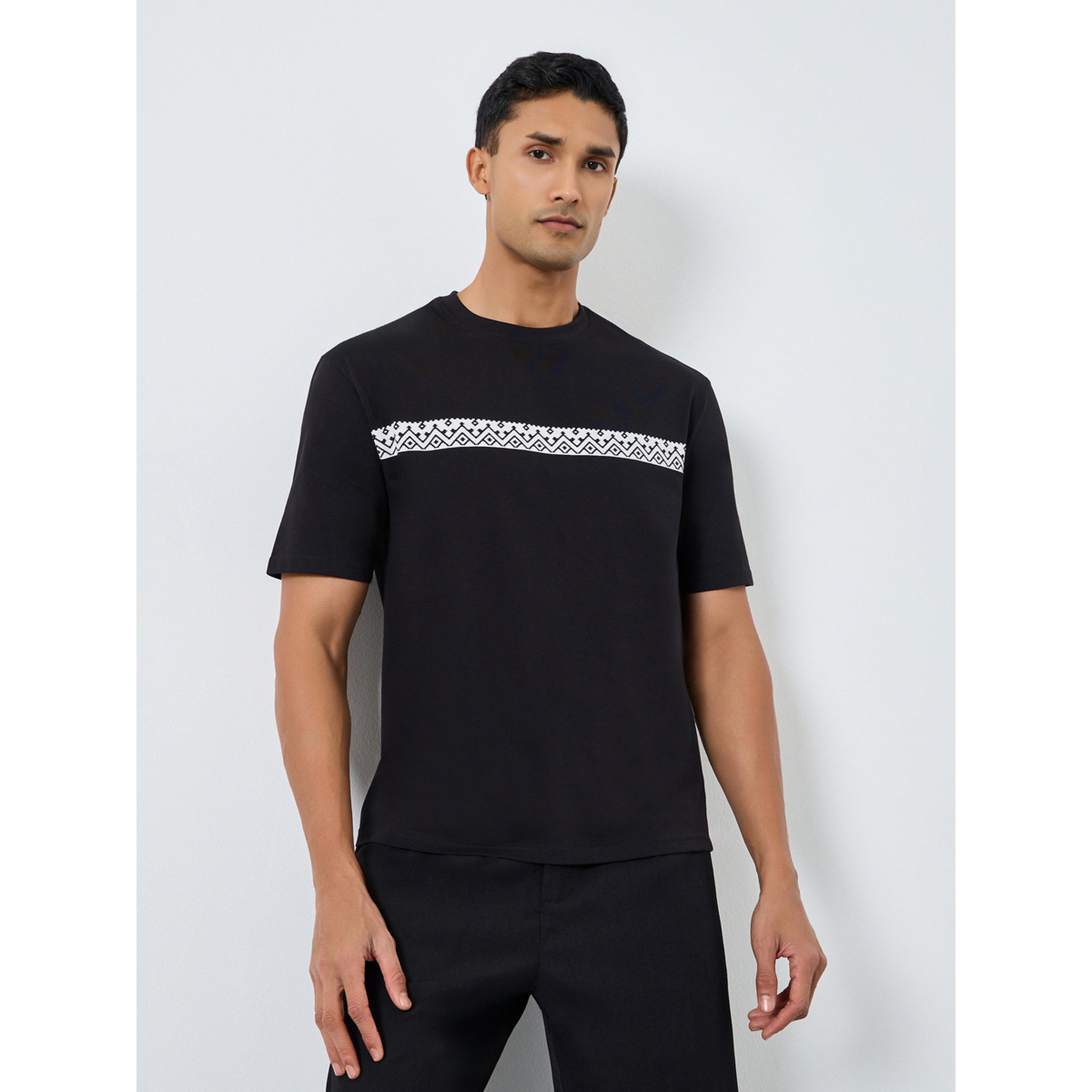 Styli Men Oversized Stripe Printed T-Shirt-men-clothing-tshirtsandpolos-tshirts-image-1