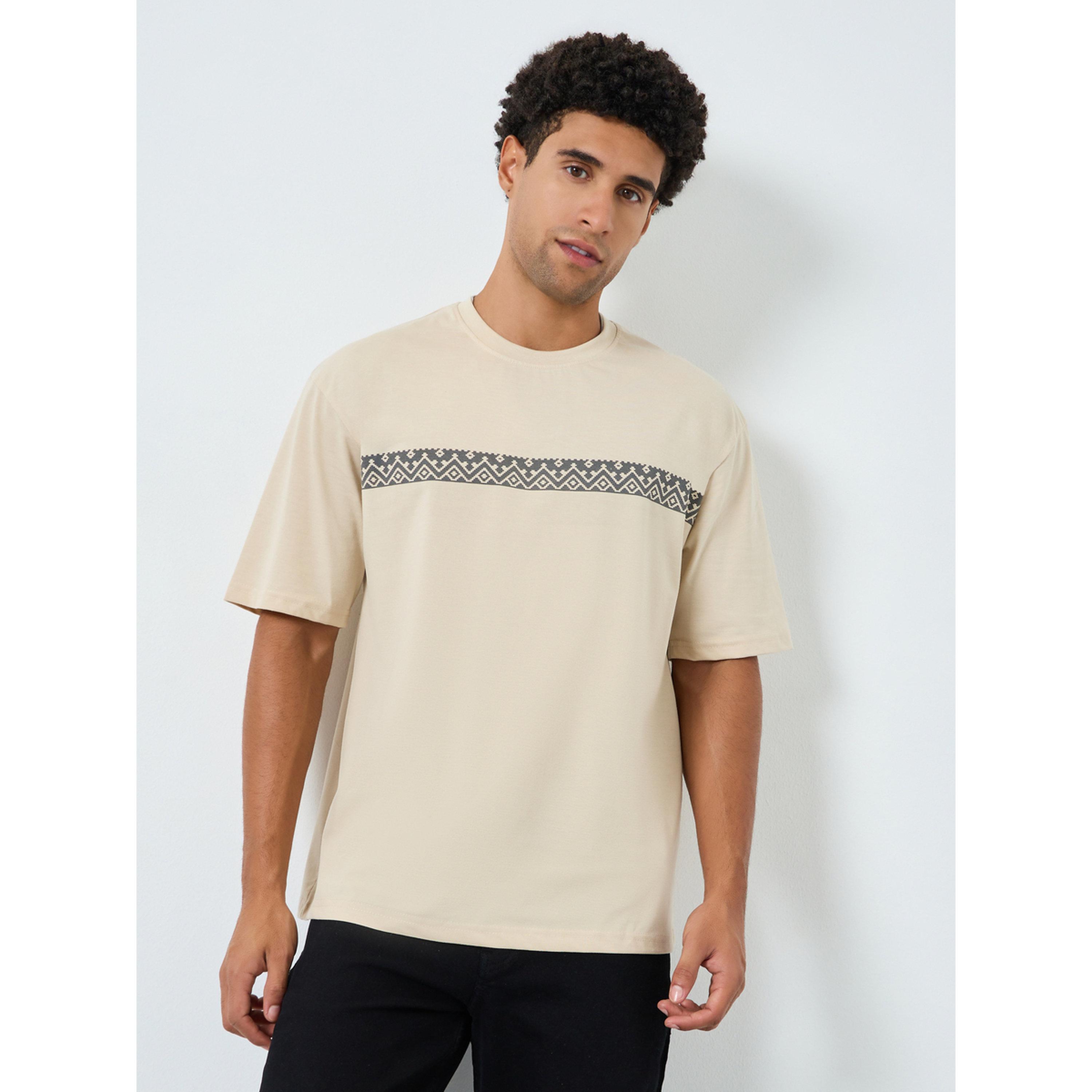 Styli Men Oversized Stripe Printed T-Shirt-men-clothing-tshirtsandpolos-tshirts-image-1