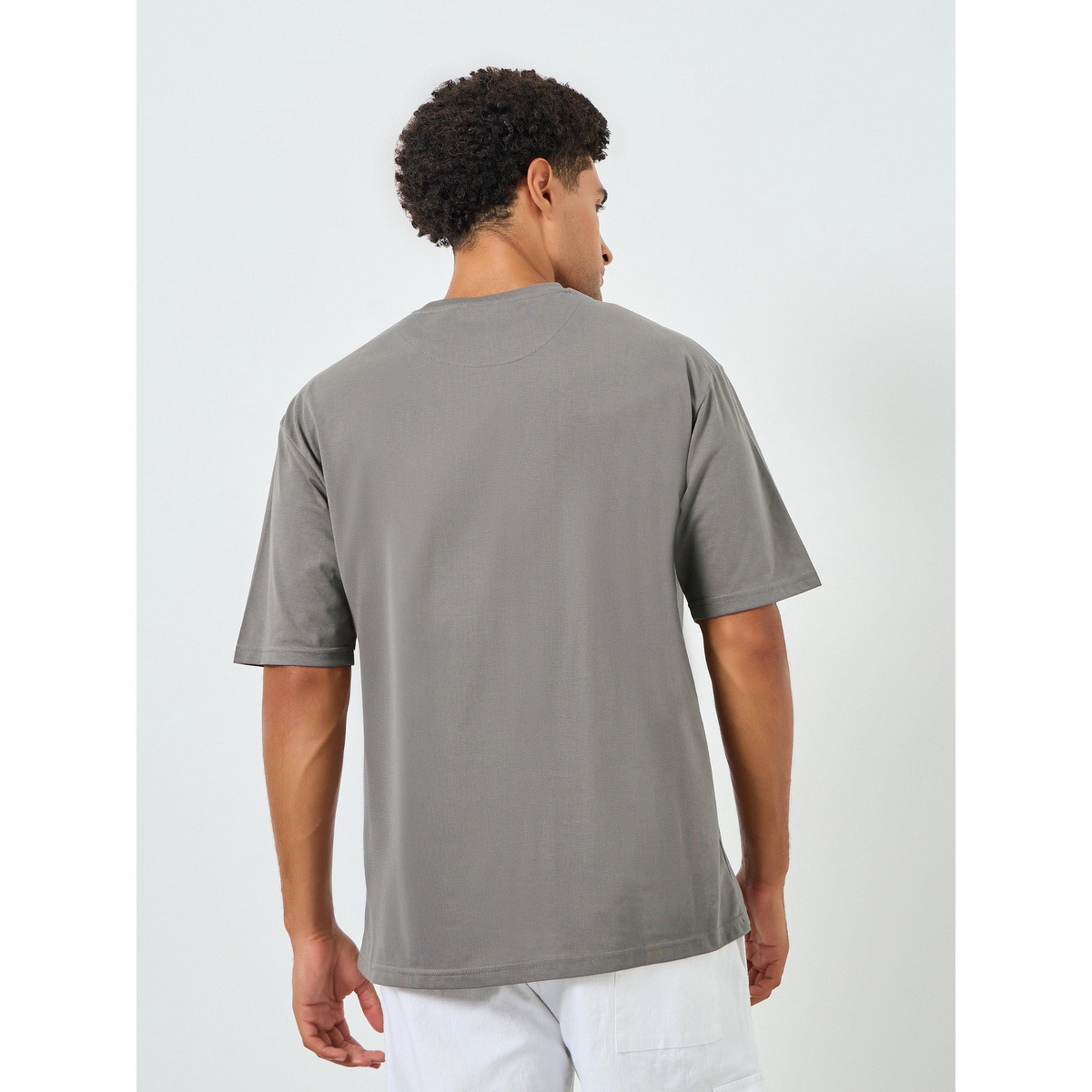 Styli Men Grey Graphic Print Oversized T-Shirt-men-clothing-tshirtsandpolos-tshirts-image-5
