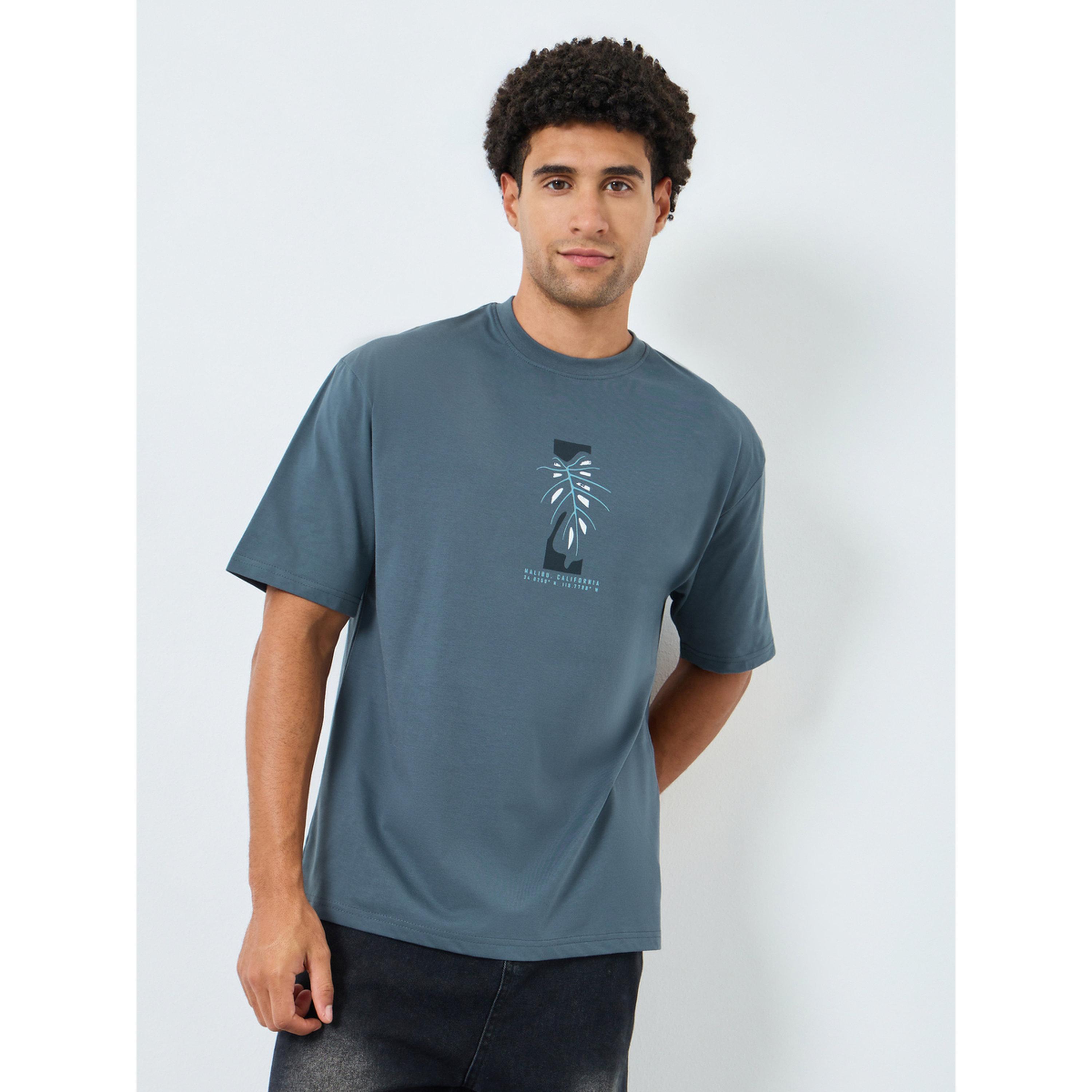تيشيرت بمقاس كبير بطبعة جرافيك-men-clothing-tshirtsandpolos-tshirts-image-1