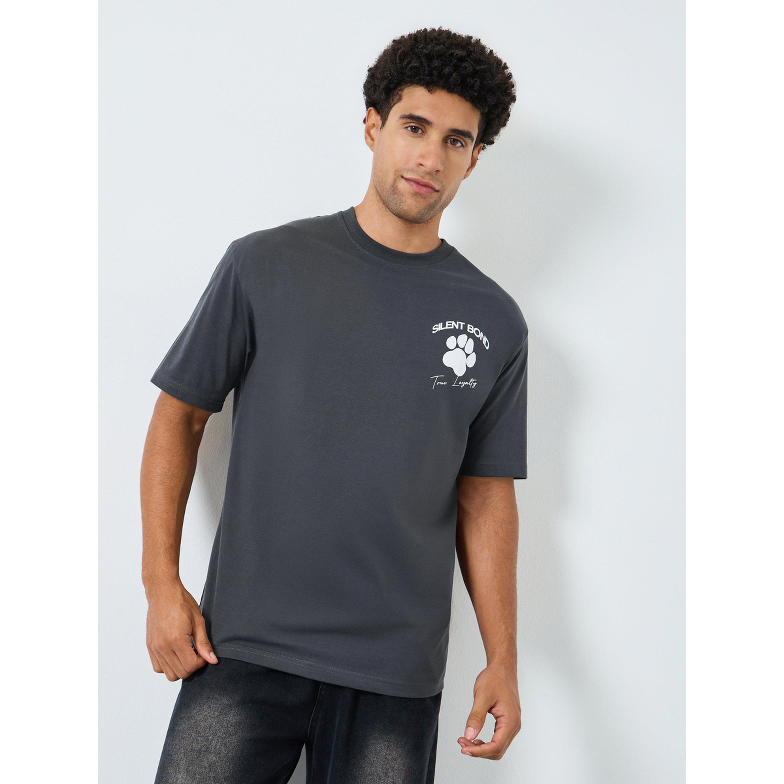 تيشيرت بمقاس كبير بطبعة جرافيك-men-clothing-tshirtsandpolos-tshirts-image-1