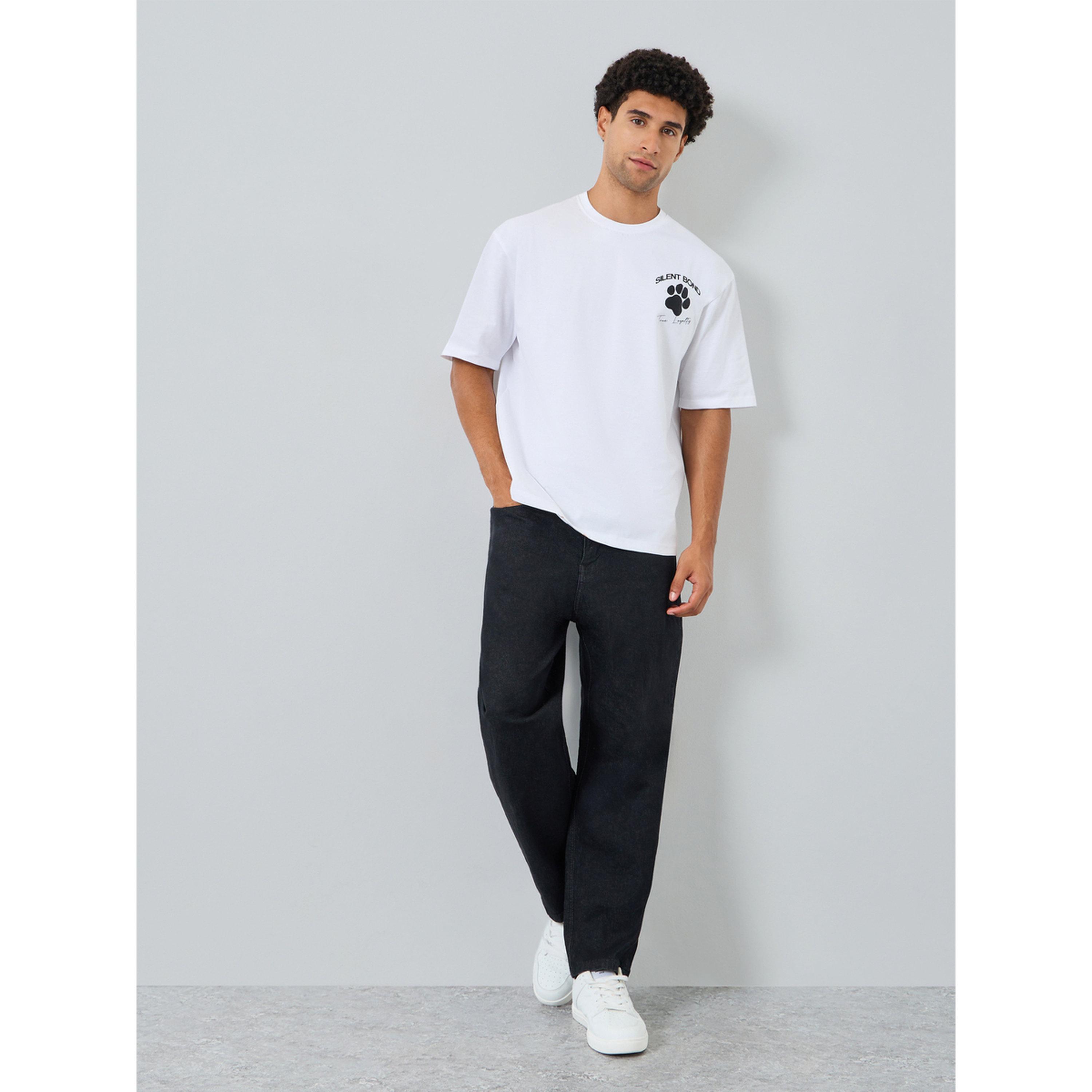 تيشيرت فضفاض بطبعة جرافيك-men-clothing-tshirtsandpolos-tshirts-image-2