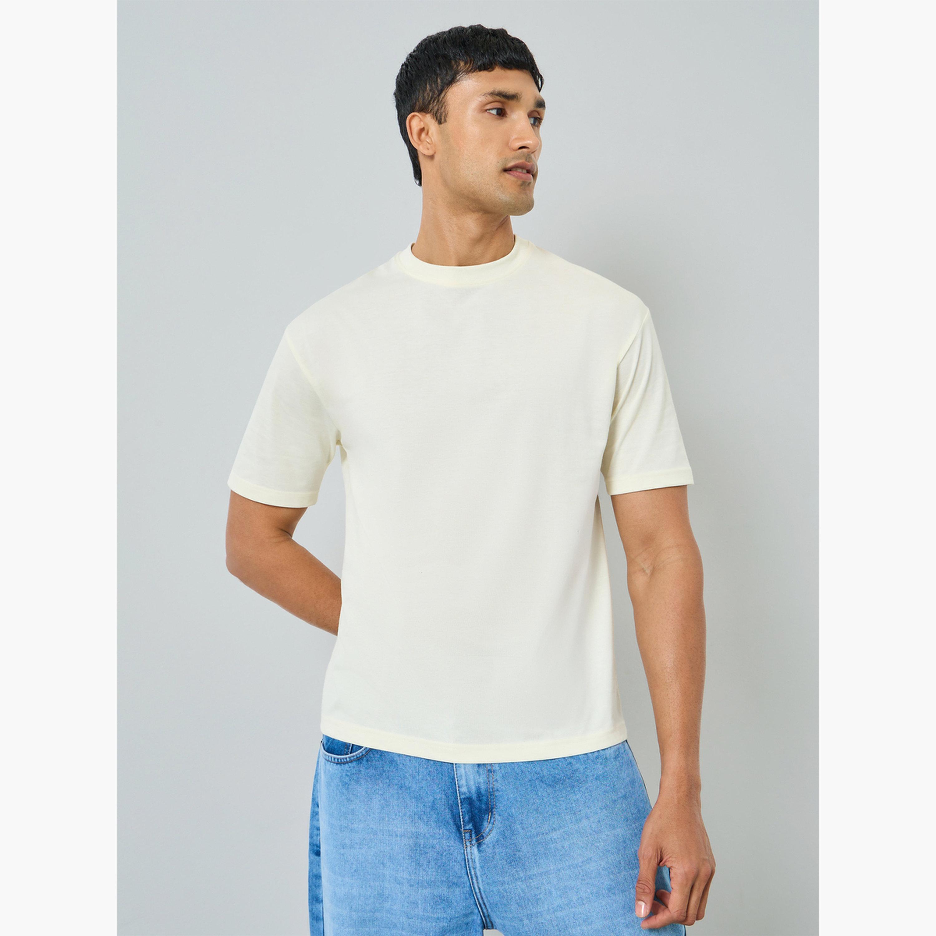 Styli Men Off-White Graphic Print Oversized T-Shirt-men-clothing-tshirtsandpolos-tshirts-image-1