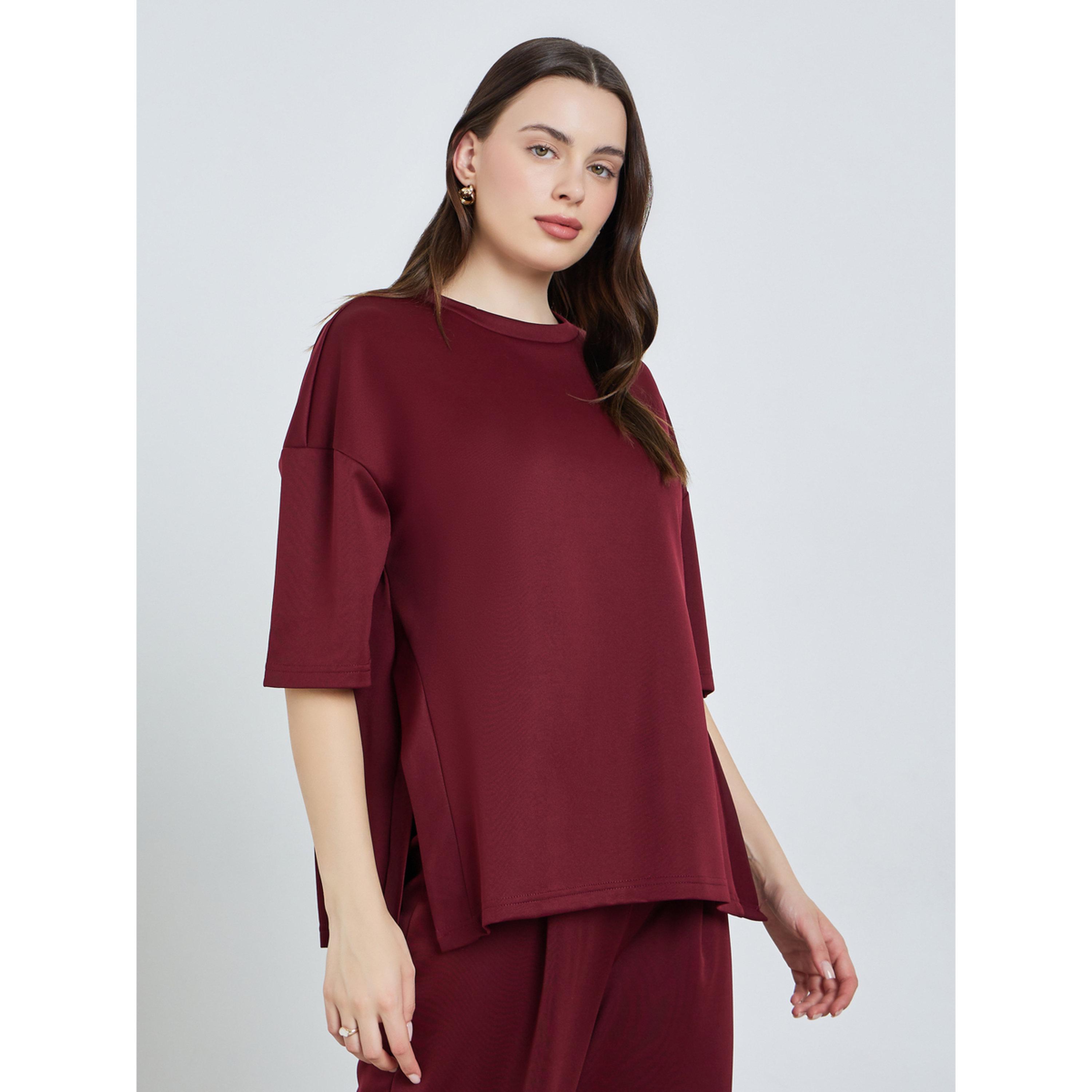 تيشيرت فضفاض سادة-women-clothing-tshirts-image-1