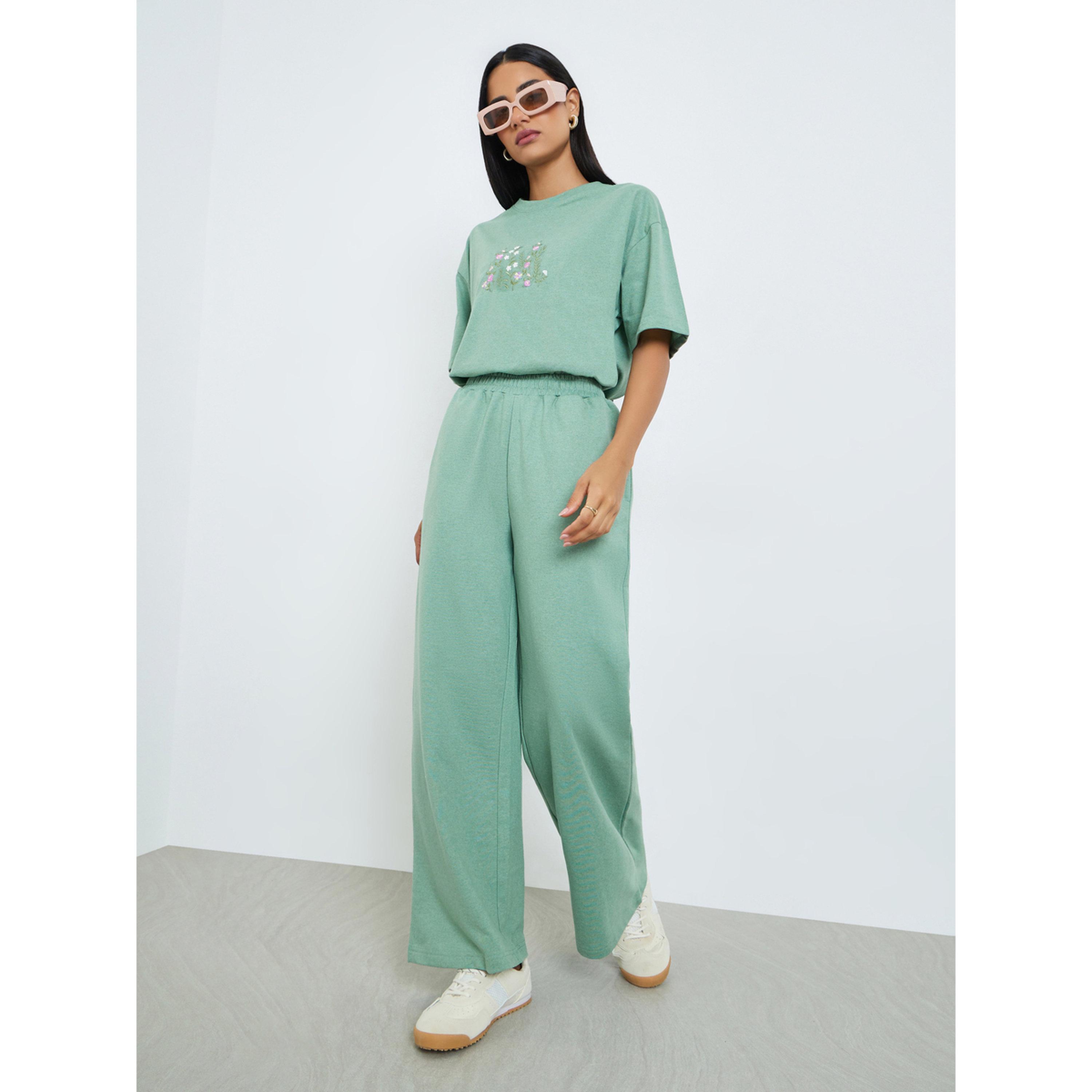 تيشيرت مقاس كبير بتطريز زهور-women-clothing-tshirts-image-2