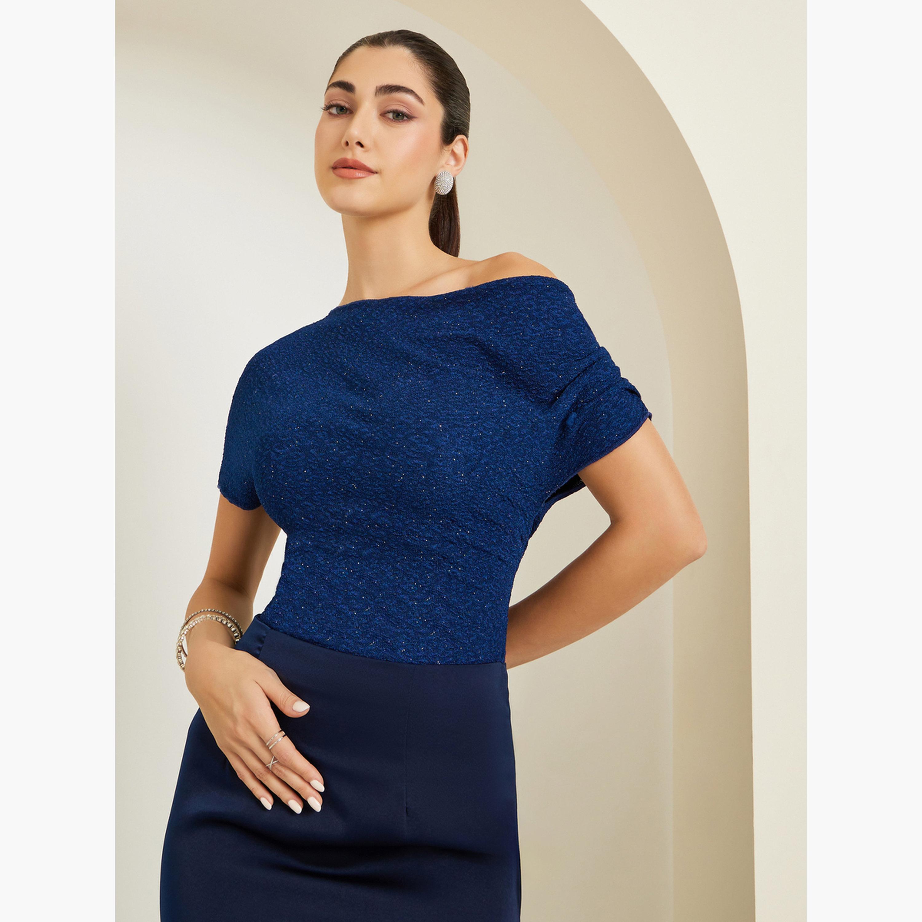 بلوزة محبوكة بياقة غير متماثلة-women-clothing-shirtsandblouses-blouses-image-3