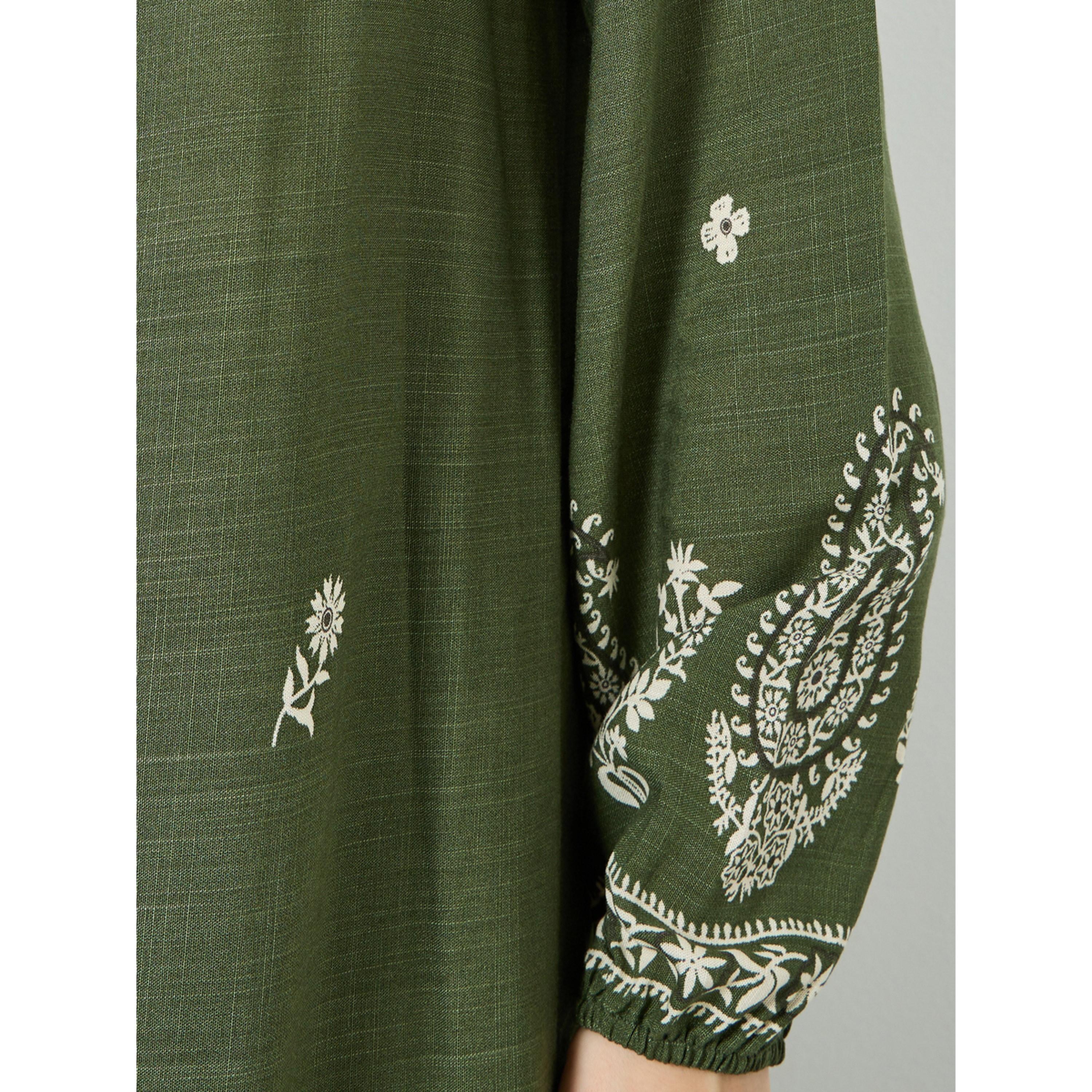 طقم منسق من كيمونو بطبعة بيزلي وبنطال-women-clothing-coordsets-image-4