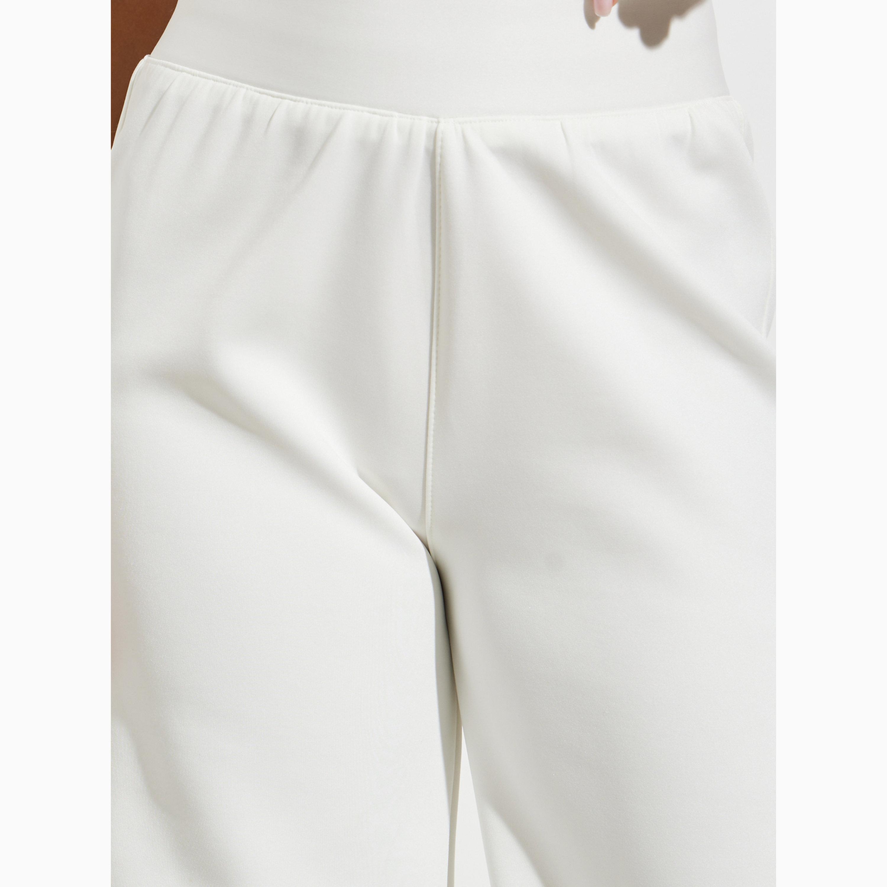 Styli Off White Wide Leg Knit Joggers-women-clothing-bottoms-joggers-image-3