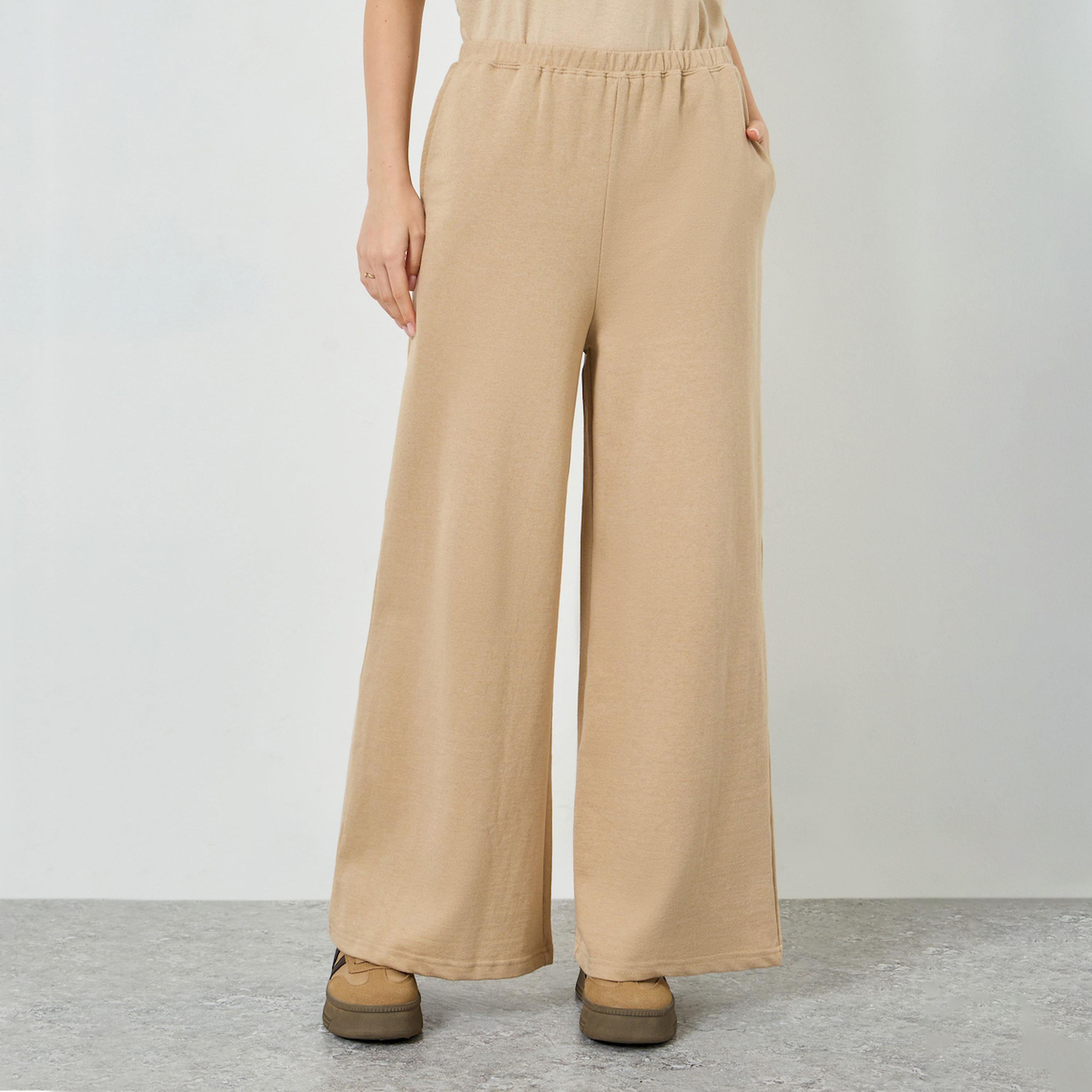 جوغر بأرجل واسعة-women-clothing-bottoms-joggers-image-1