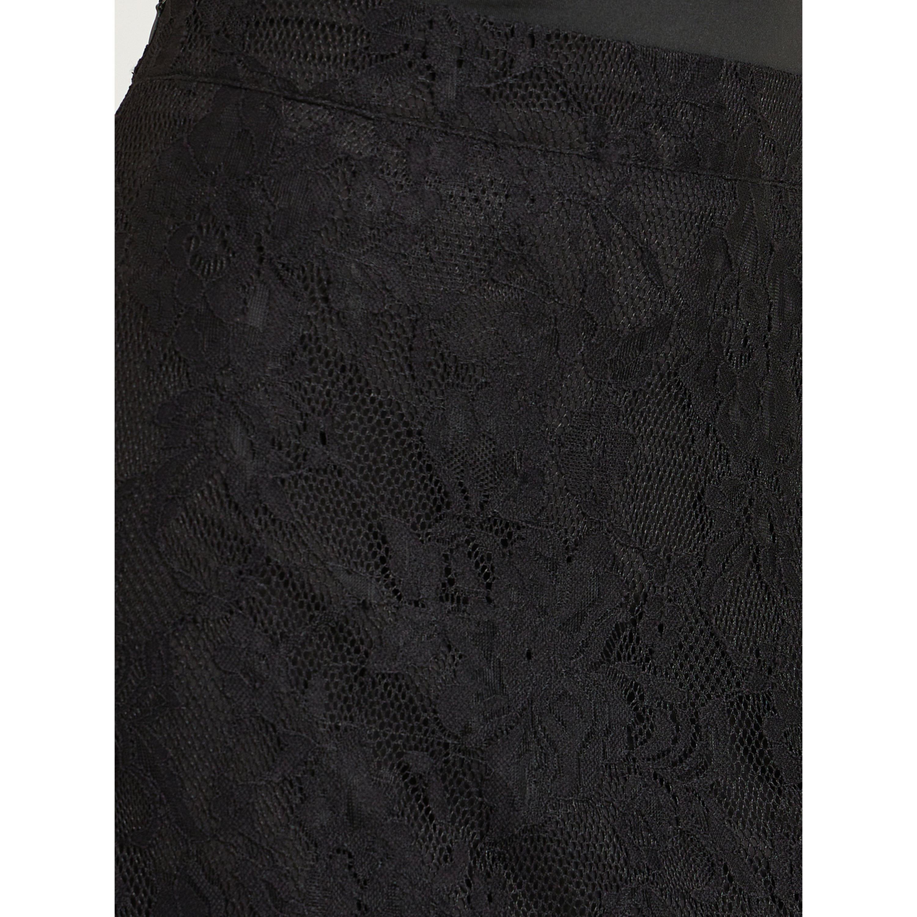 Styli Black Lace A-Line Maxi Skirt-women-clothing-bottoms-skirts-image-3