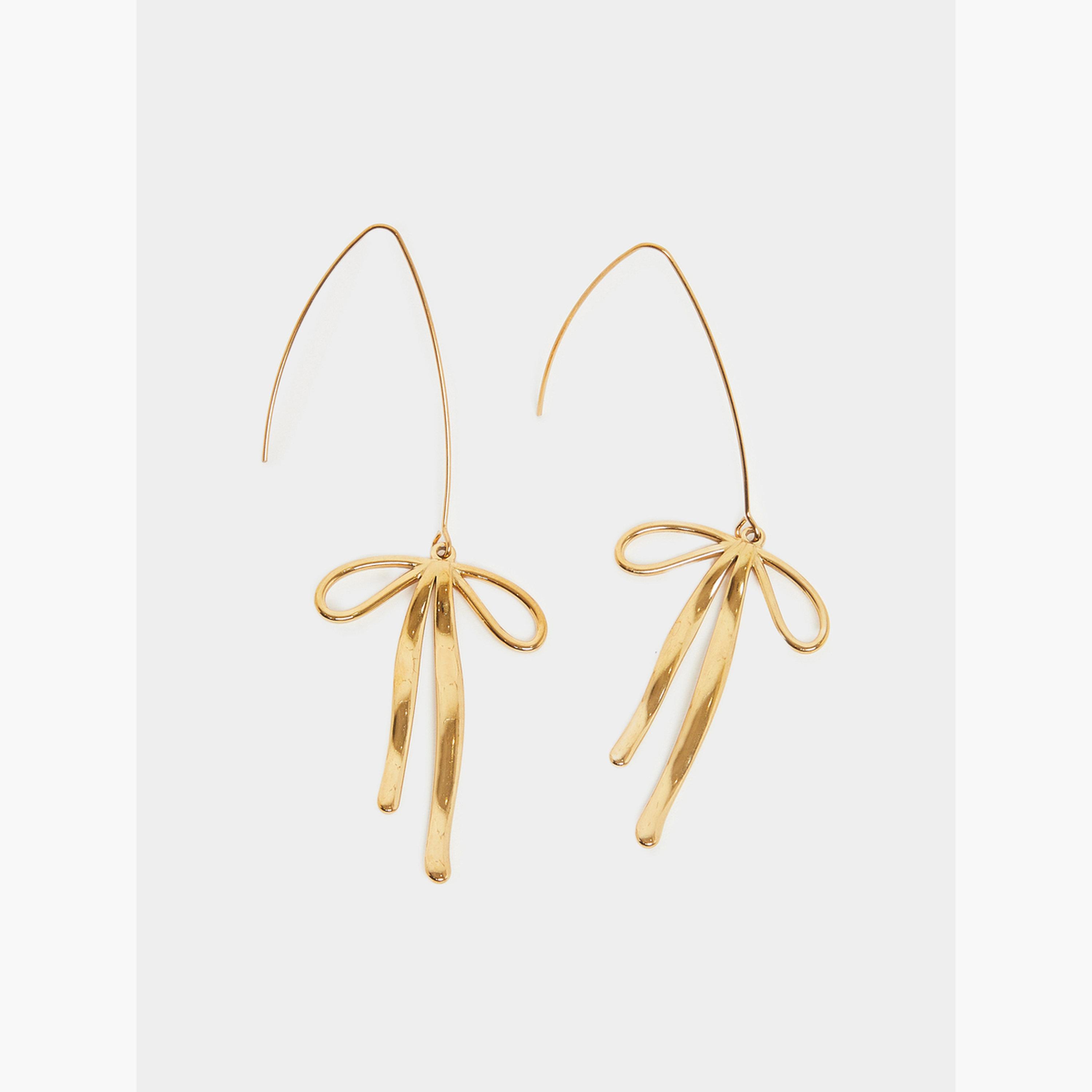أقراط بتفاصيل فيونكة-women-watchesandjewellery-jewellery-earrings-image-1