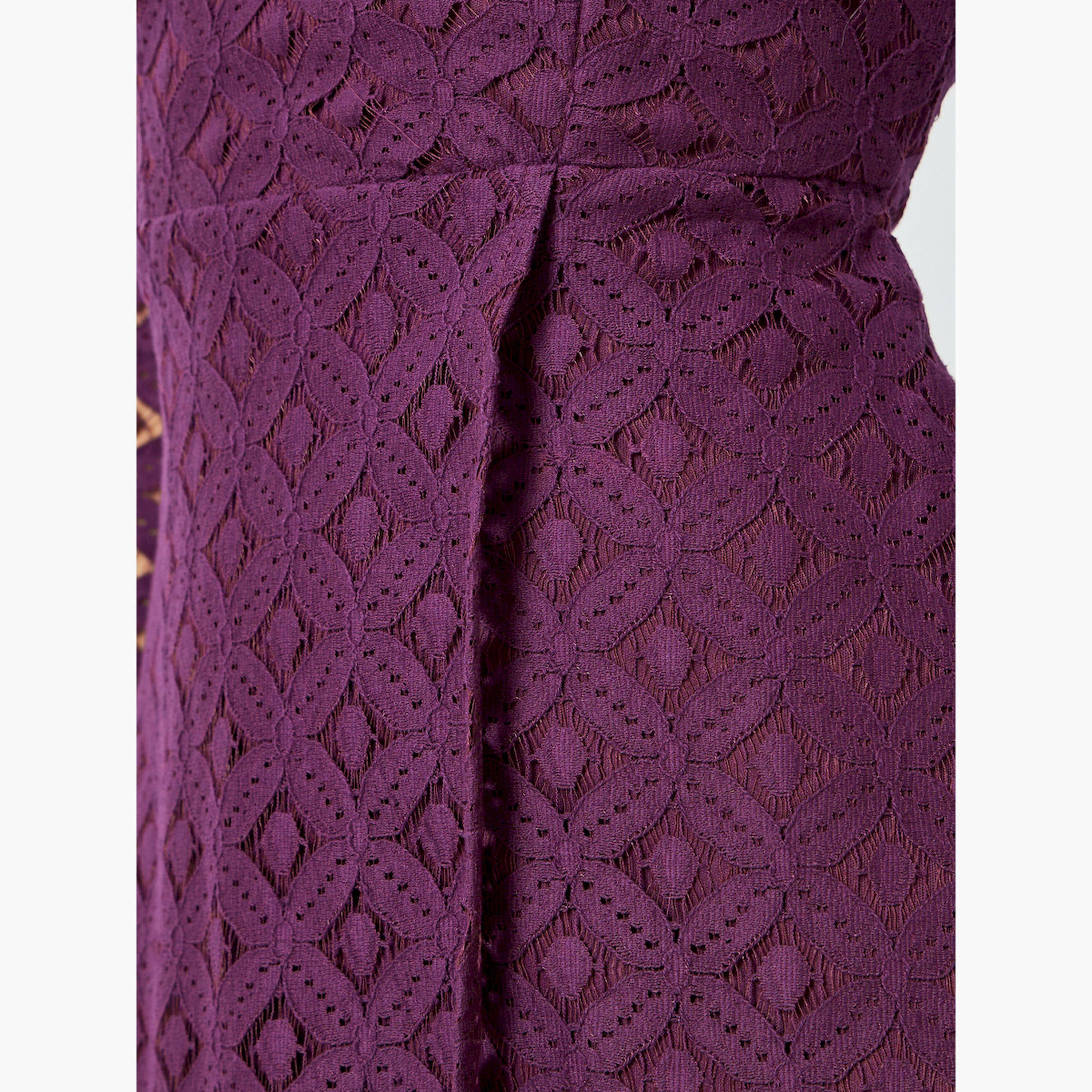 فستان ميدي أرجواني دانتيل بأكمام طويلة وحافة واسعة-women-clothing-dresses-image-5