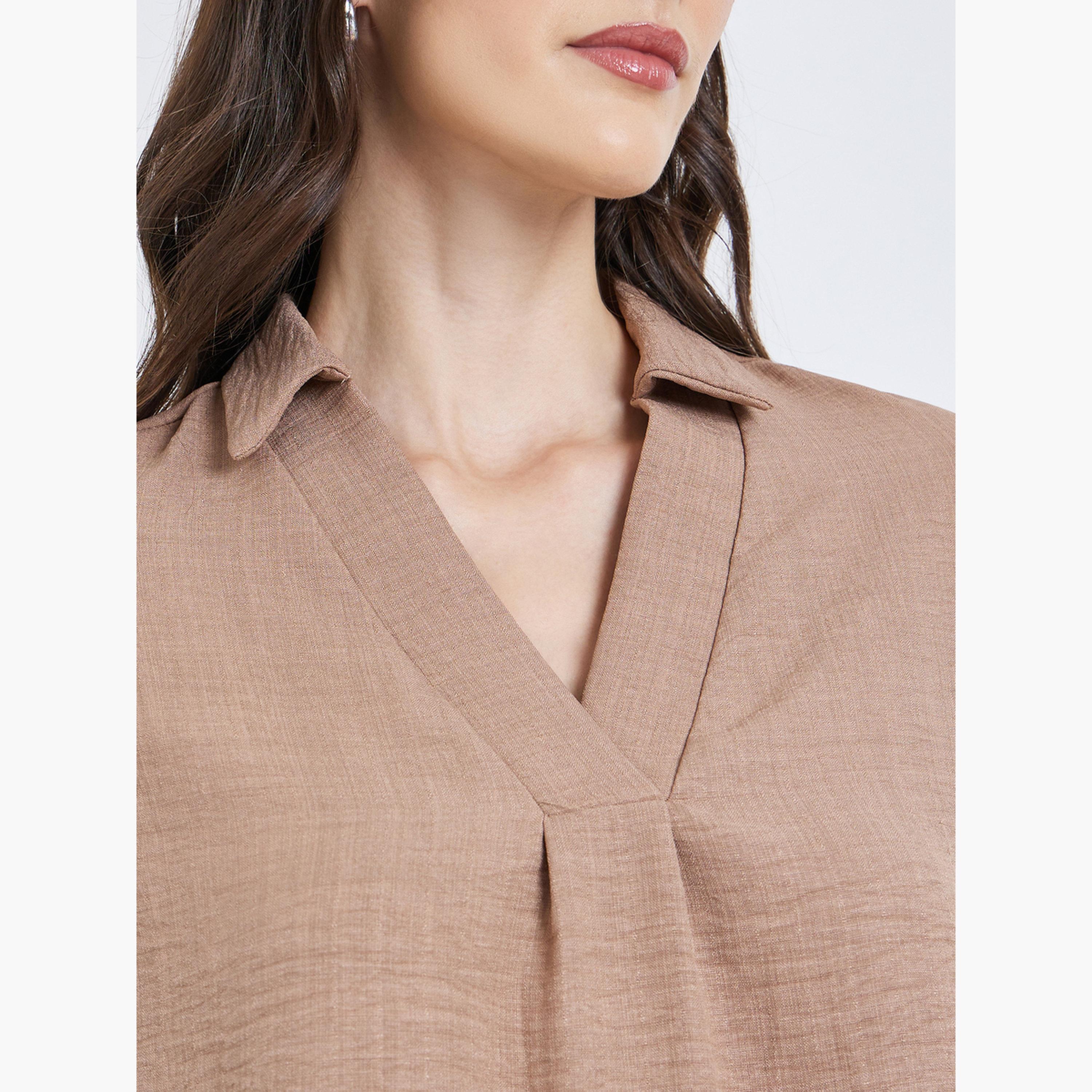 بلوزة طويل بأكمام متوسطة-women-clothing-shirtsandblouses-blouses-image-4